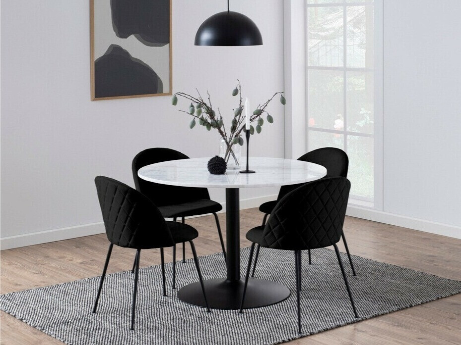 Salle à manger complète Norsica 351 (Noir)