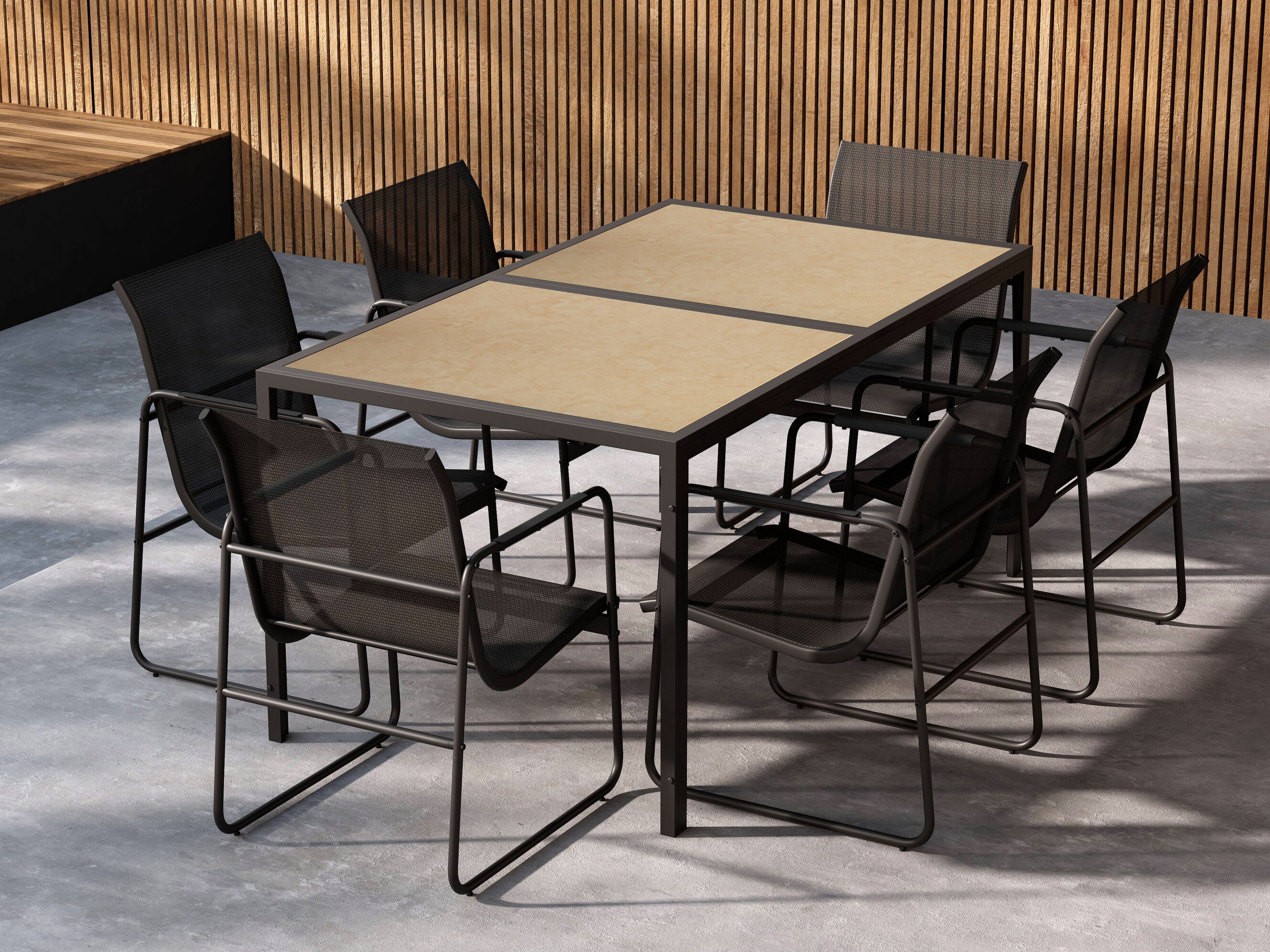 Ensemble table et chaises Dallas 4857