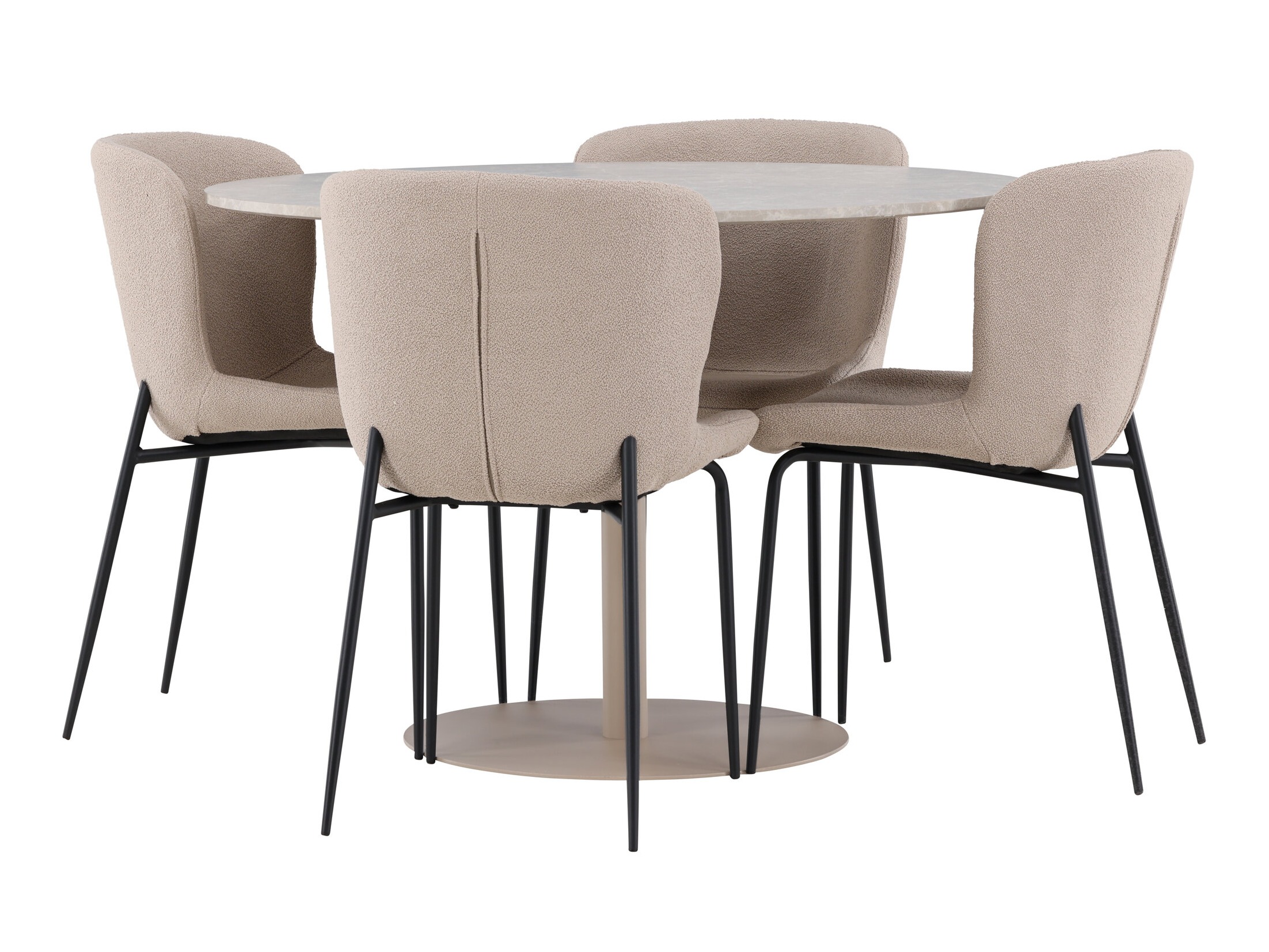Salle à manger complète Dallas 4863 (Beige)