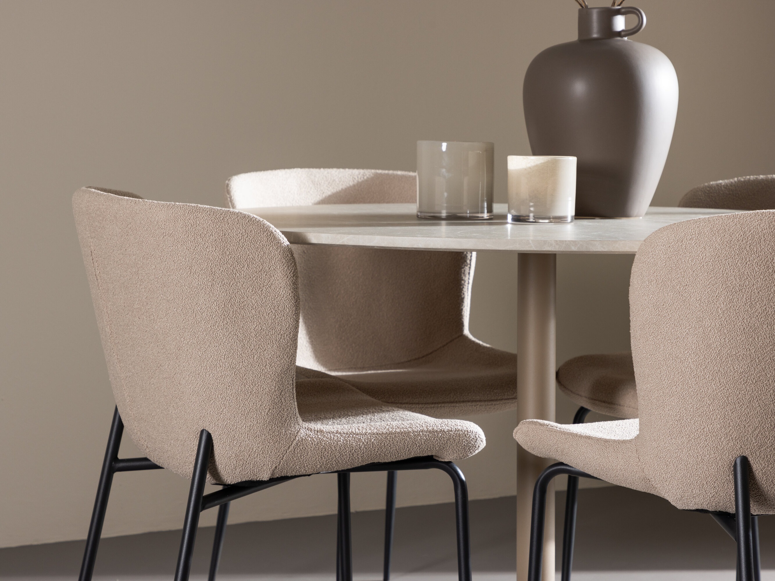 Salle à manger complète Dallas 4863 (Beige)