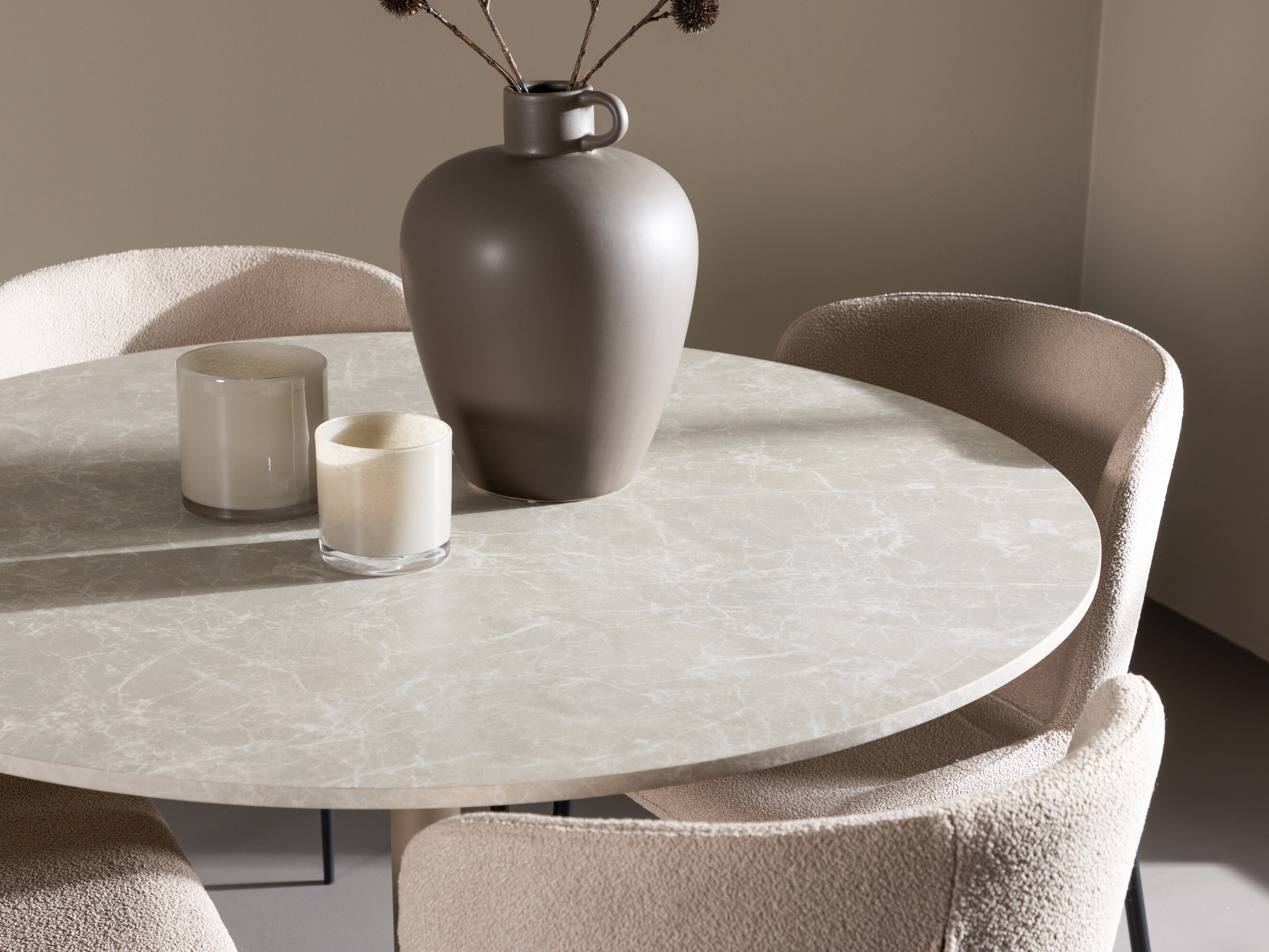 Salle à manger complète Dallas 4863 (Beige)