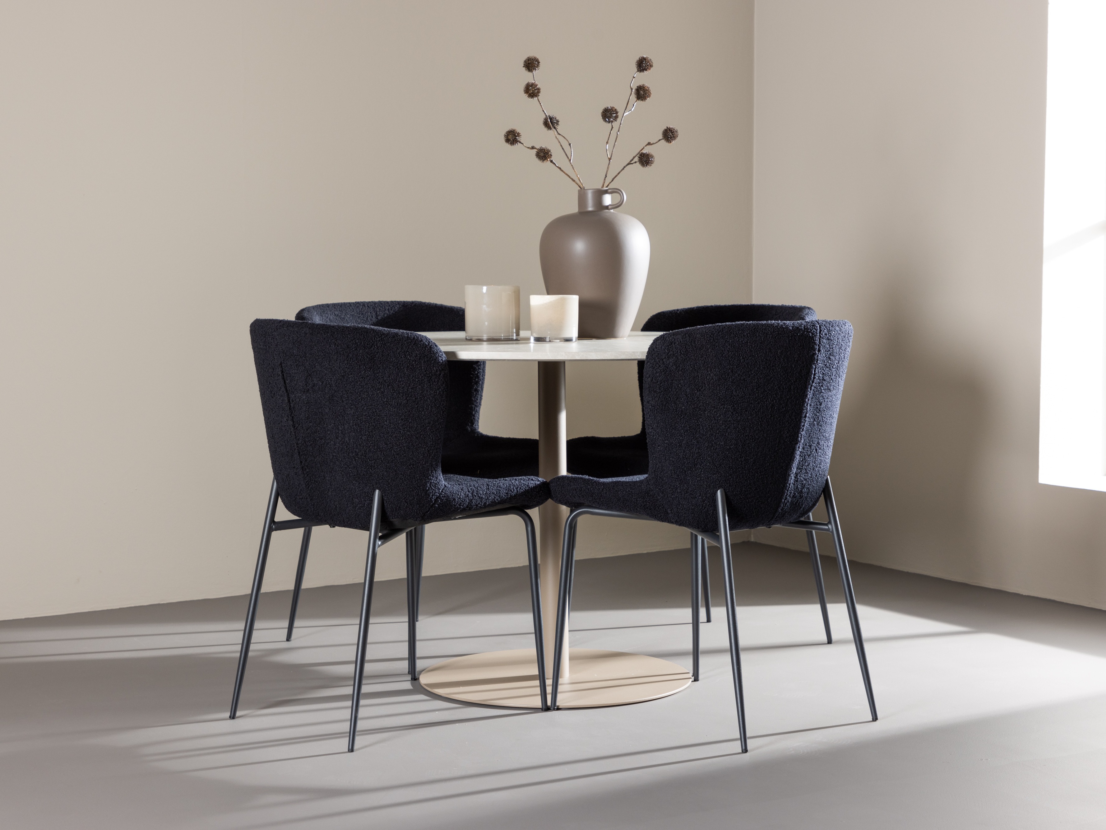 Salle à manger complète Dallas 4863 (Noir)