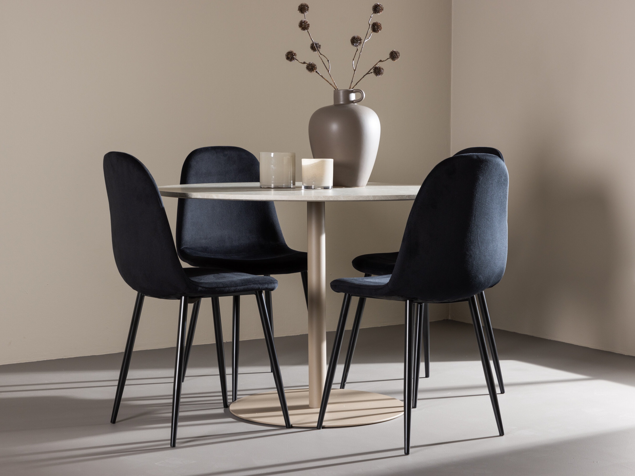 Salle à manger complète Dallas 4867 (Noir)