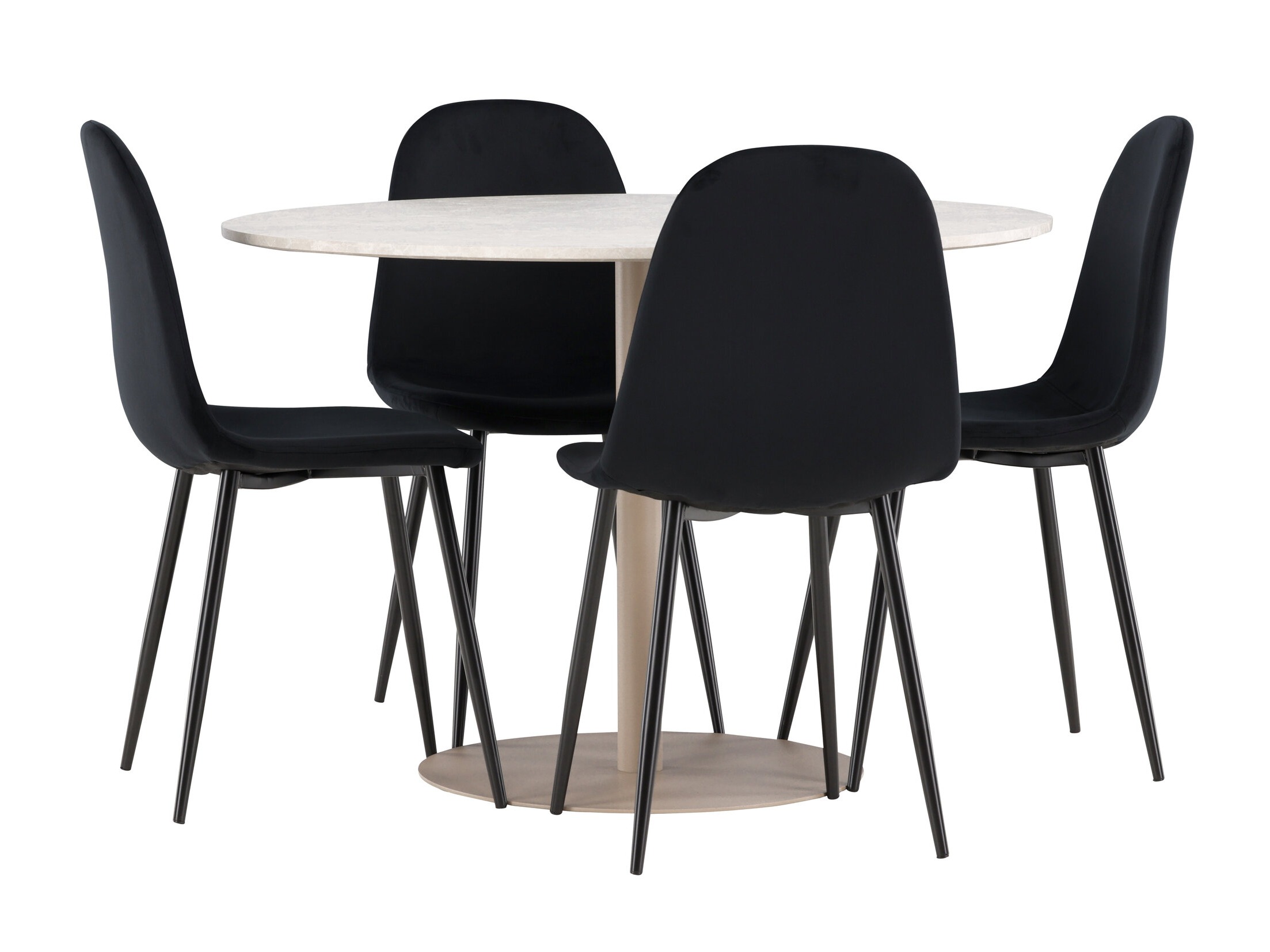 Salle à manger complète Dallas 4867 (Noir)
