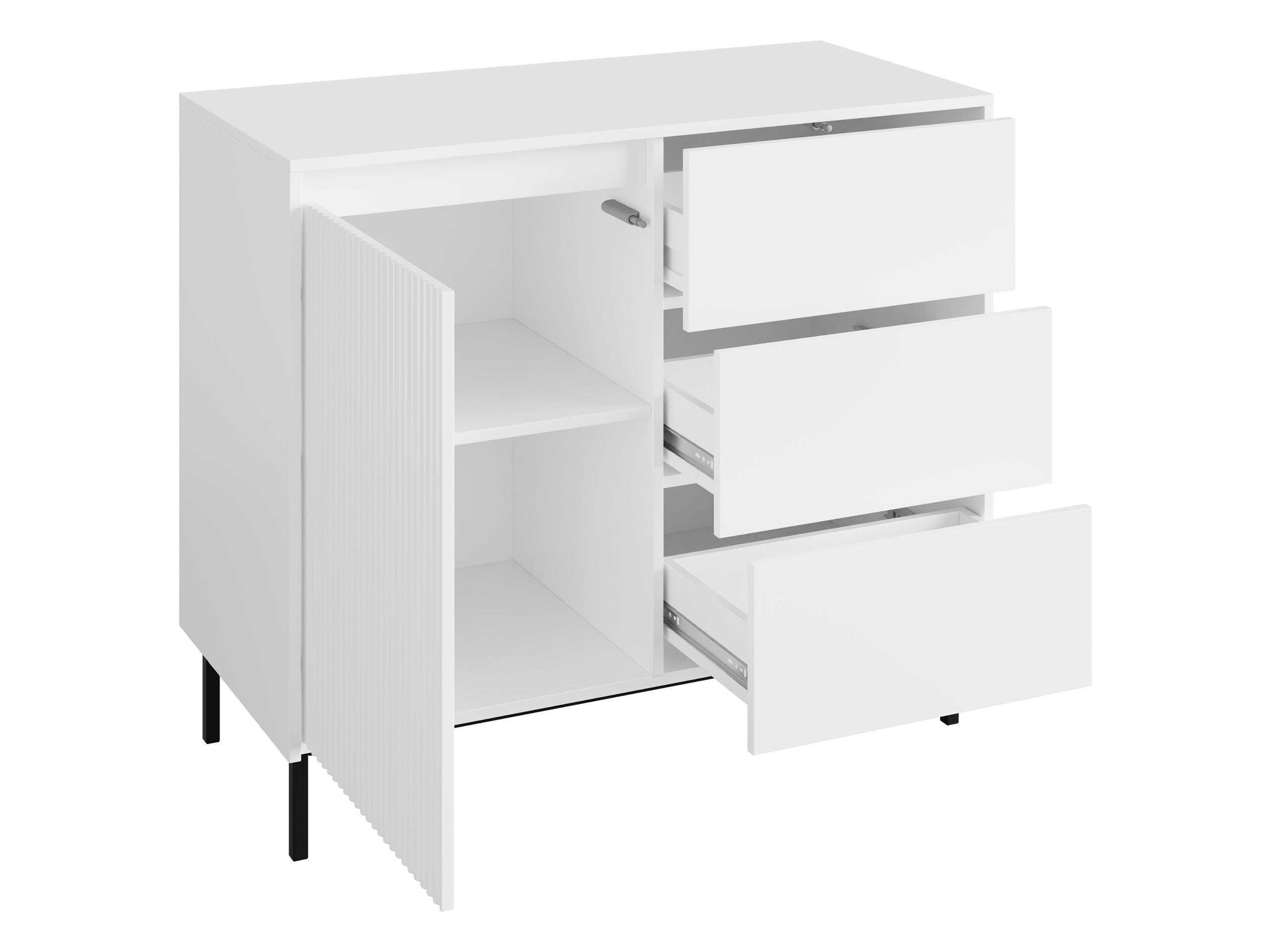 Ensemble de salon Comfivo Delruva IV (Blanc)