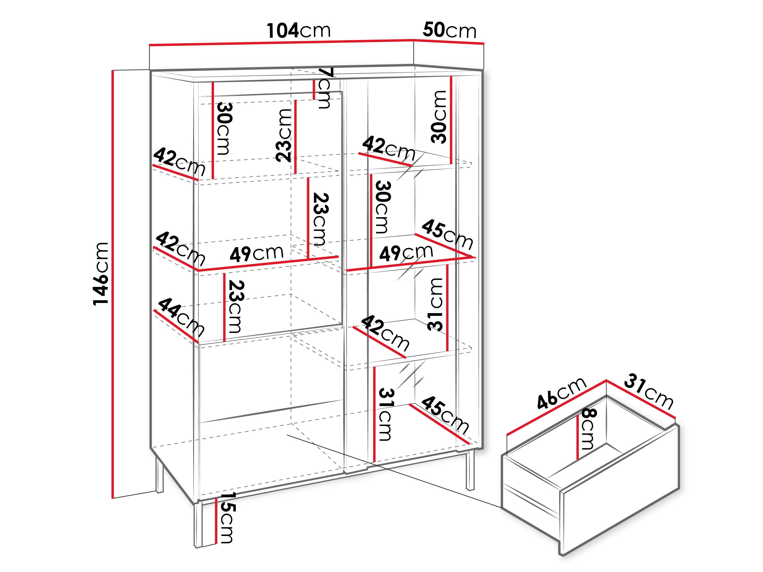Étagère Comfivo Delruva (Blanc)