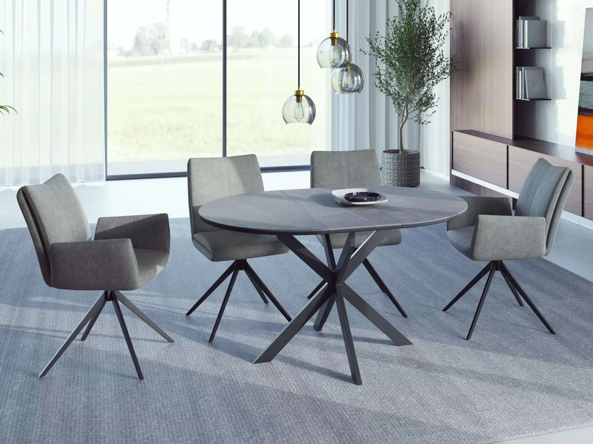 Table Detroit 792 (Marbre gris)