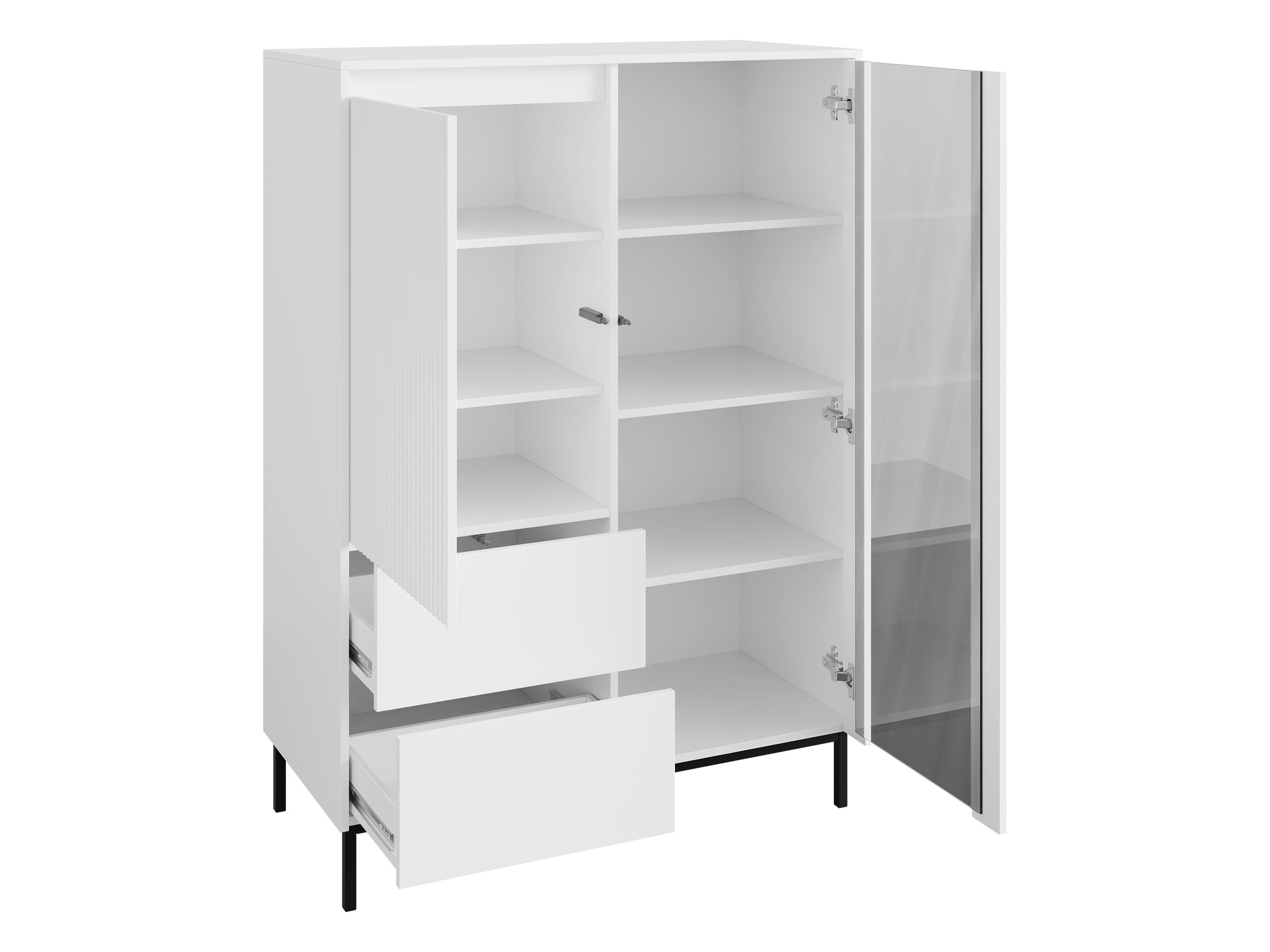Ensemble de salon Comfivo Delruva V (Blanc)