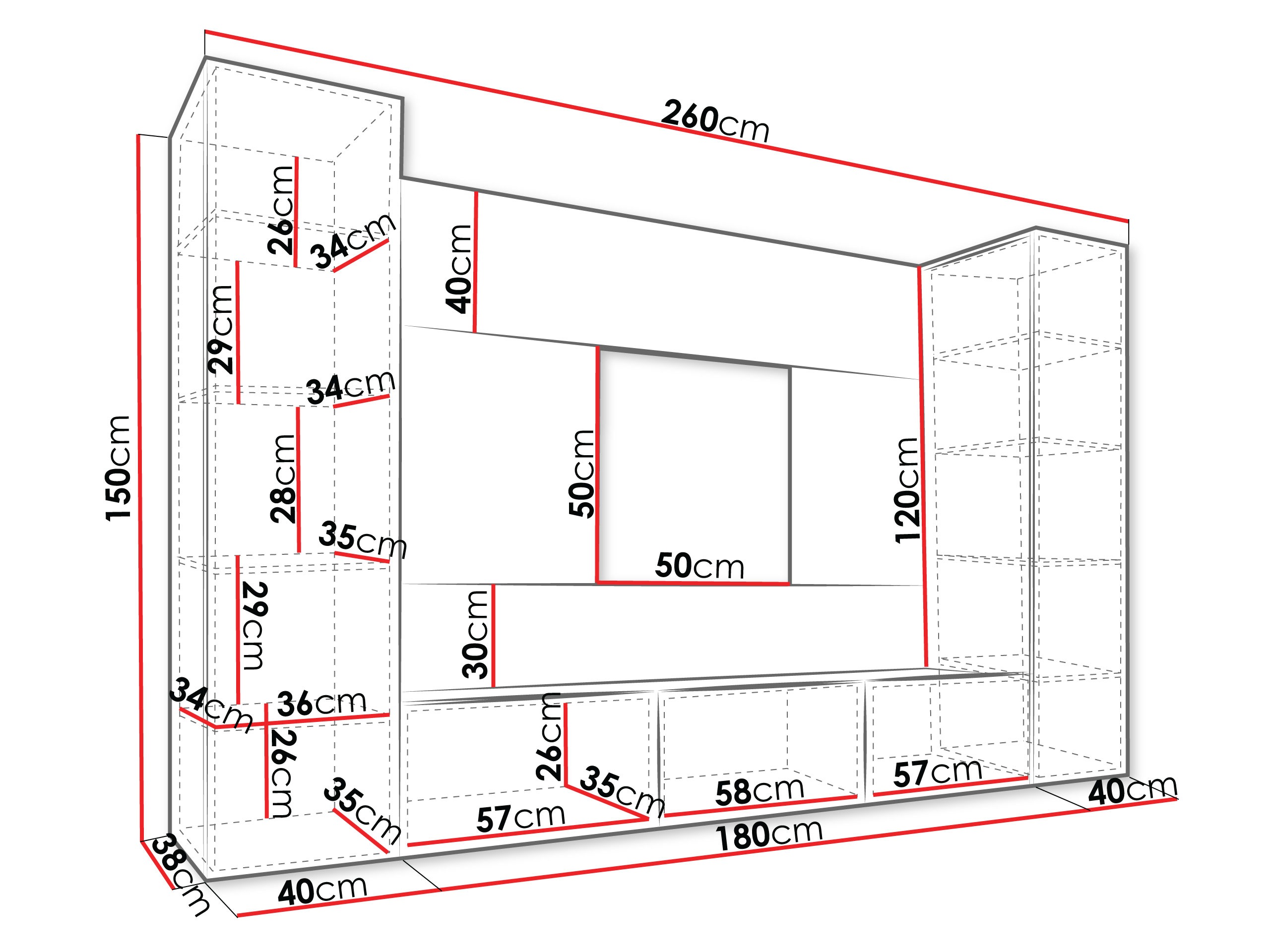 Ensemble de salon Comfivo Salix V (Blanc + Marbre blanc)