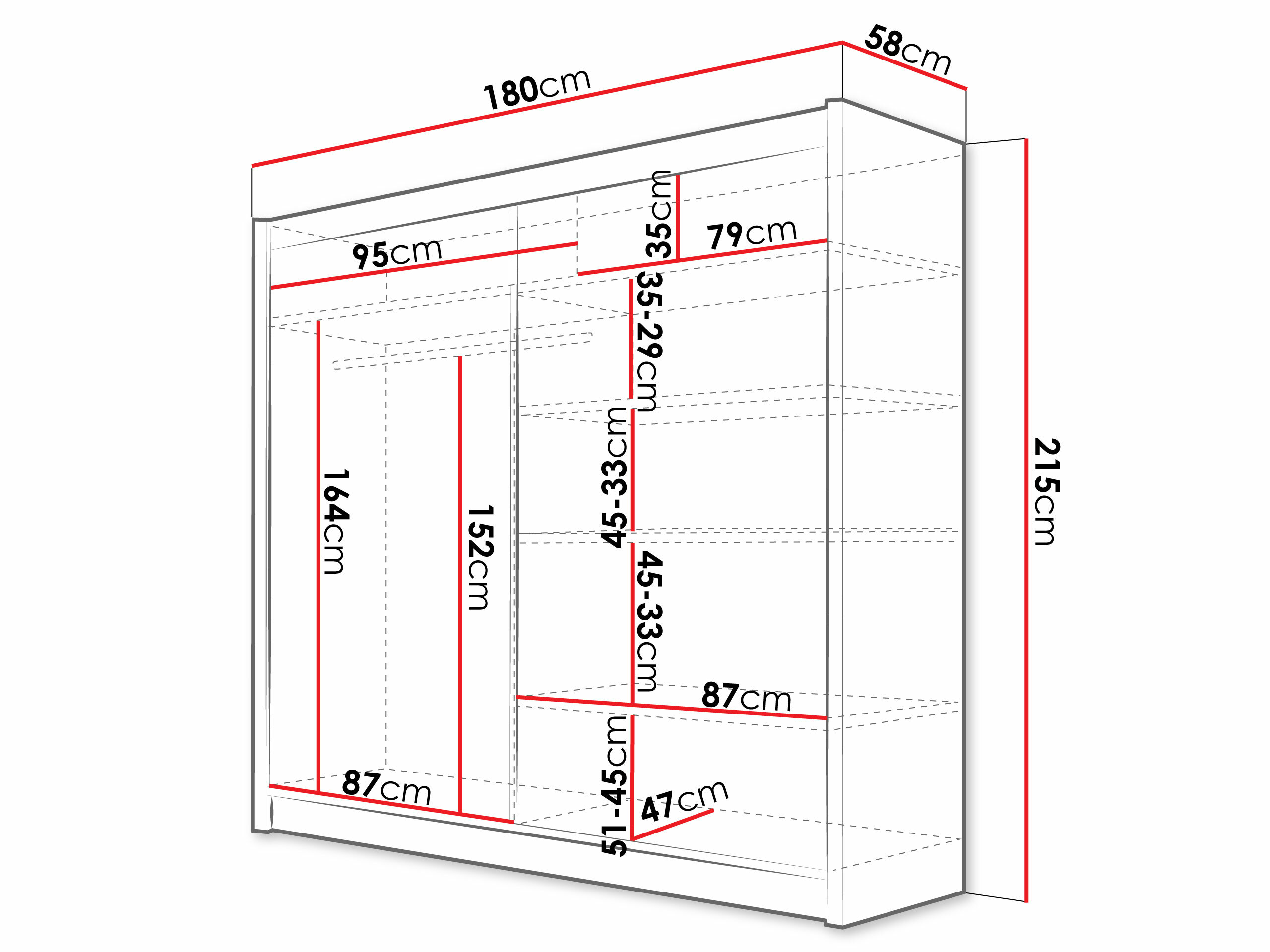 Armoire Closico Area (Noir)