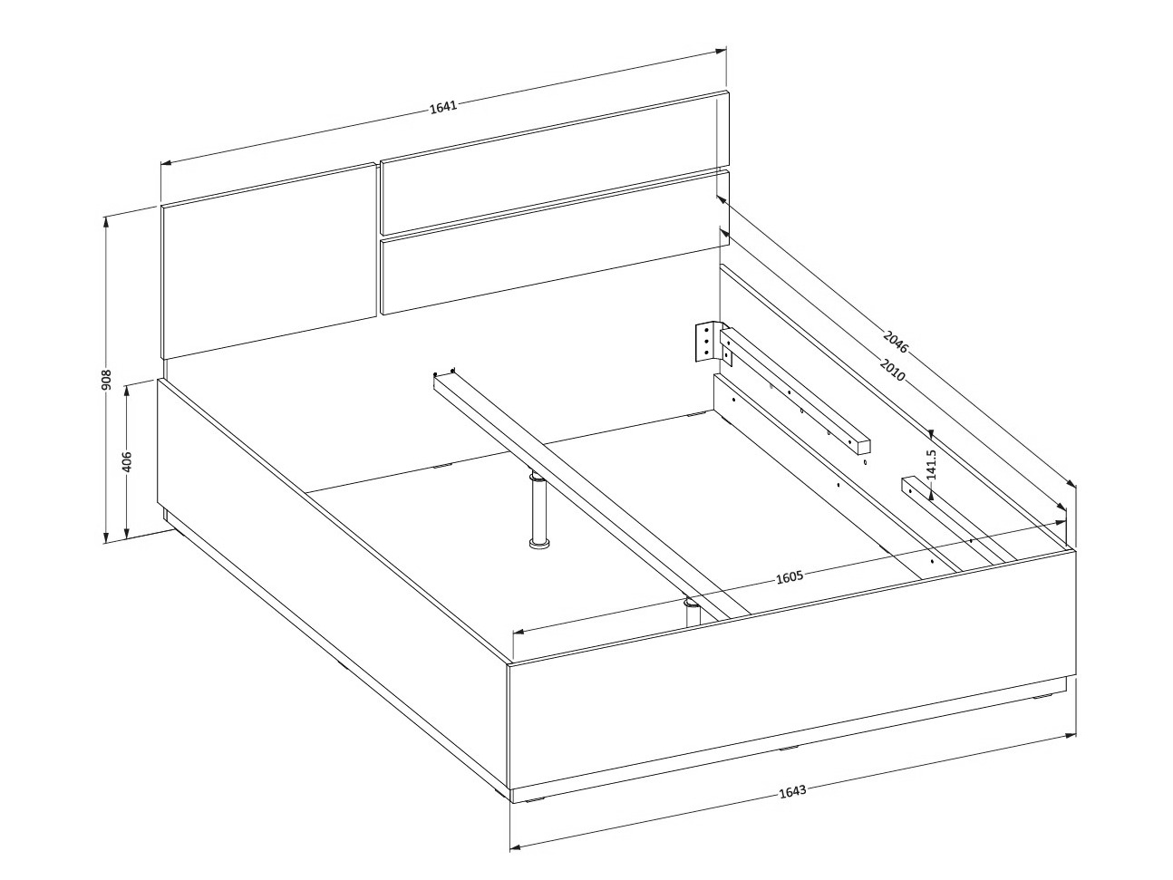 Lit Alfere 123 (Blanc)