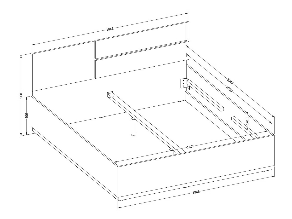 Lit Alfere 123 (Blanc)