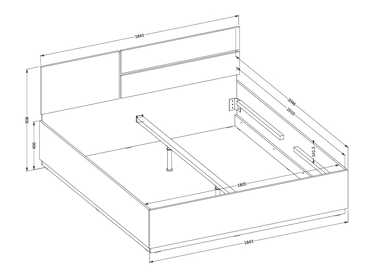 Lit Alfere 123 (Blanc)