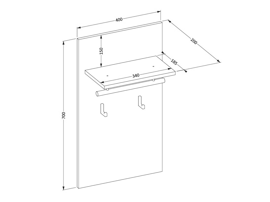 Portemanteau Alfere 114 (Vert)
