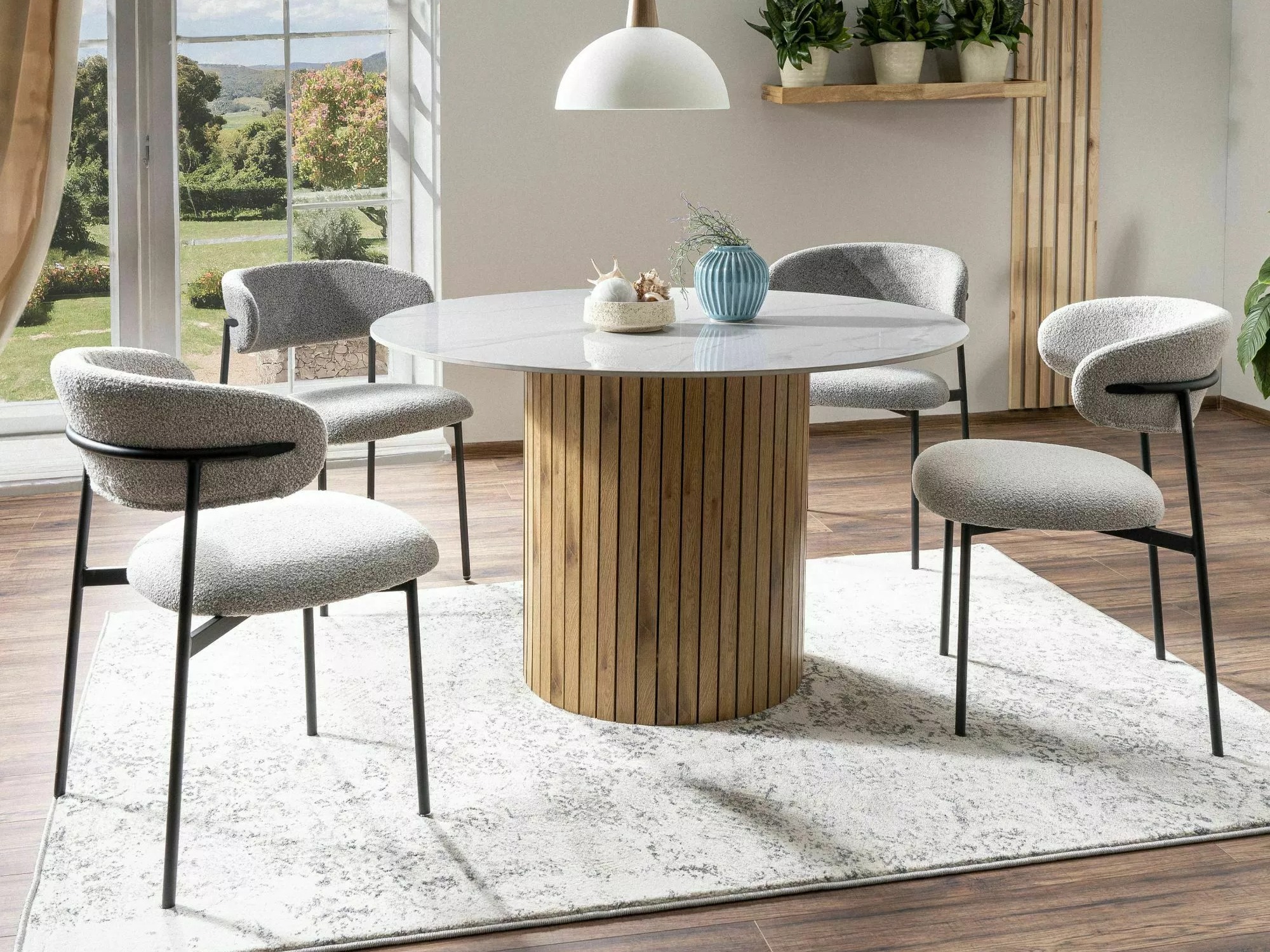 Chaise Detroit 802 (Gris clair + Noir)