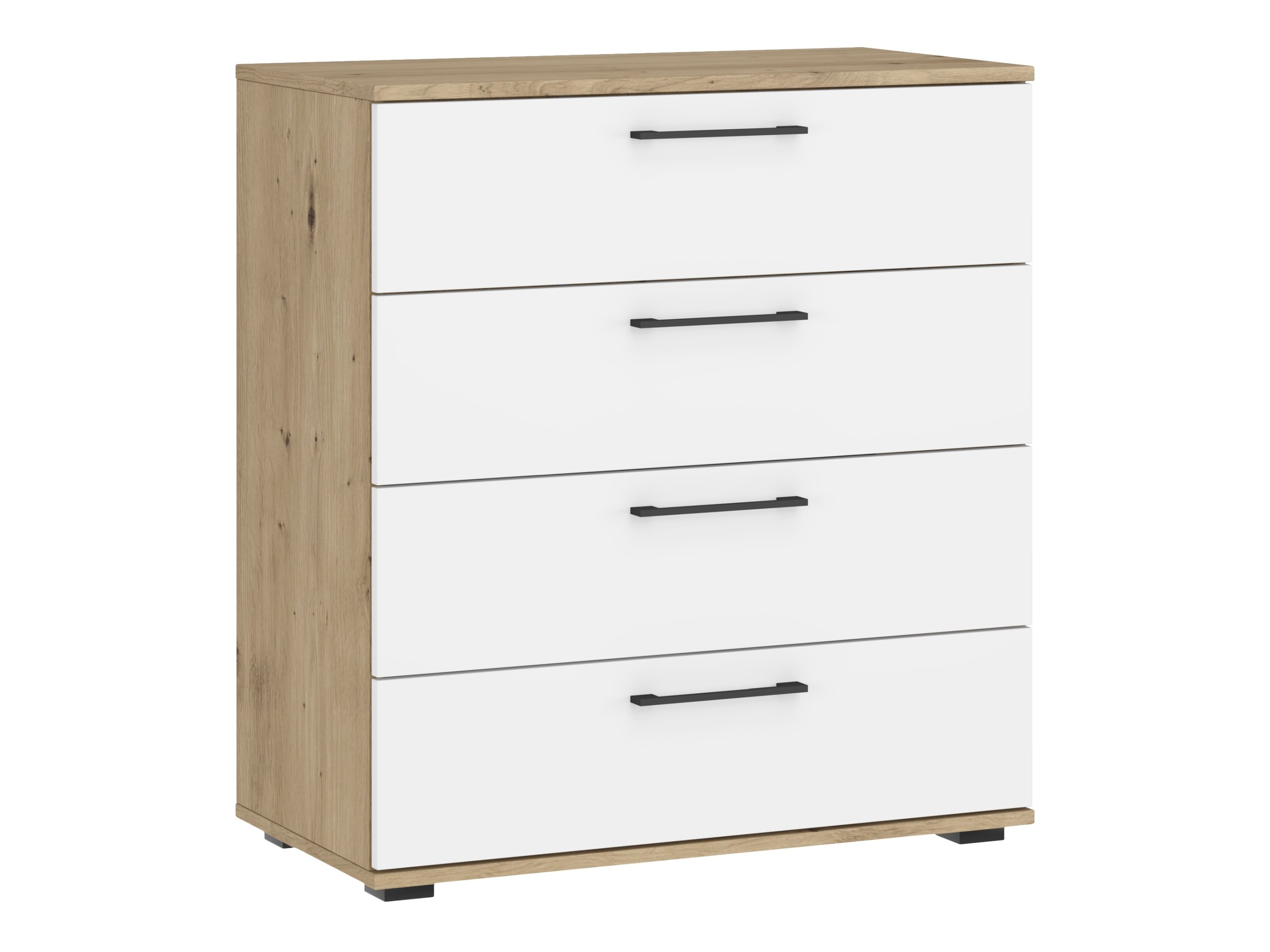 Commode Houston 1976 (Blanc + Chêne Artisan)