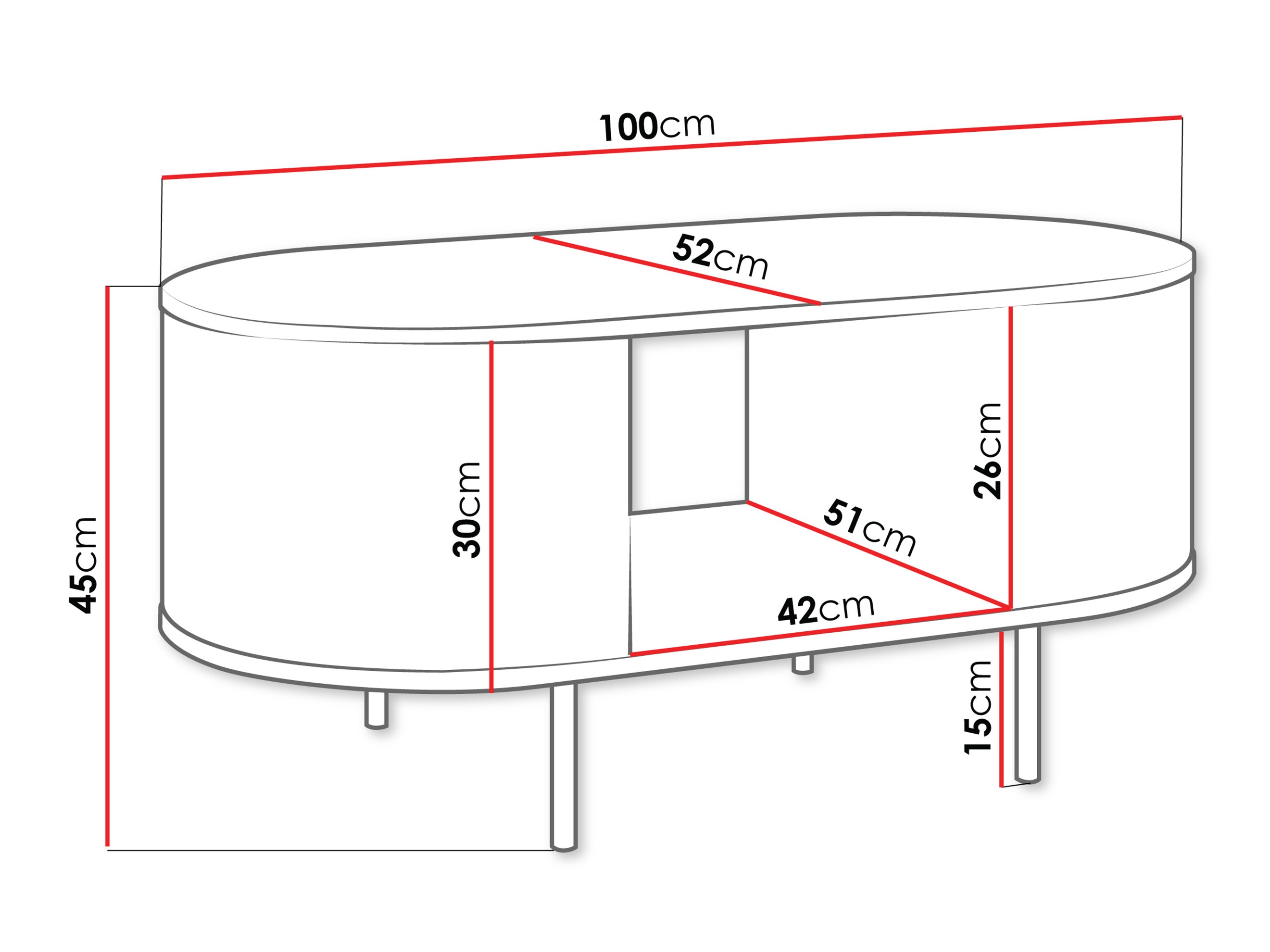 Table basse Comfivo Livtena (Marbre blanc + Doré)
