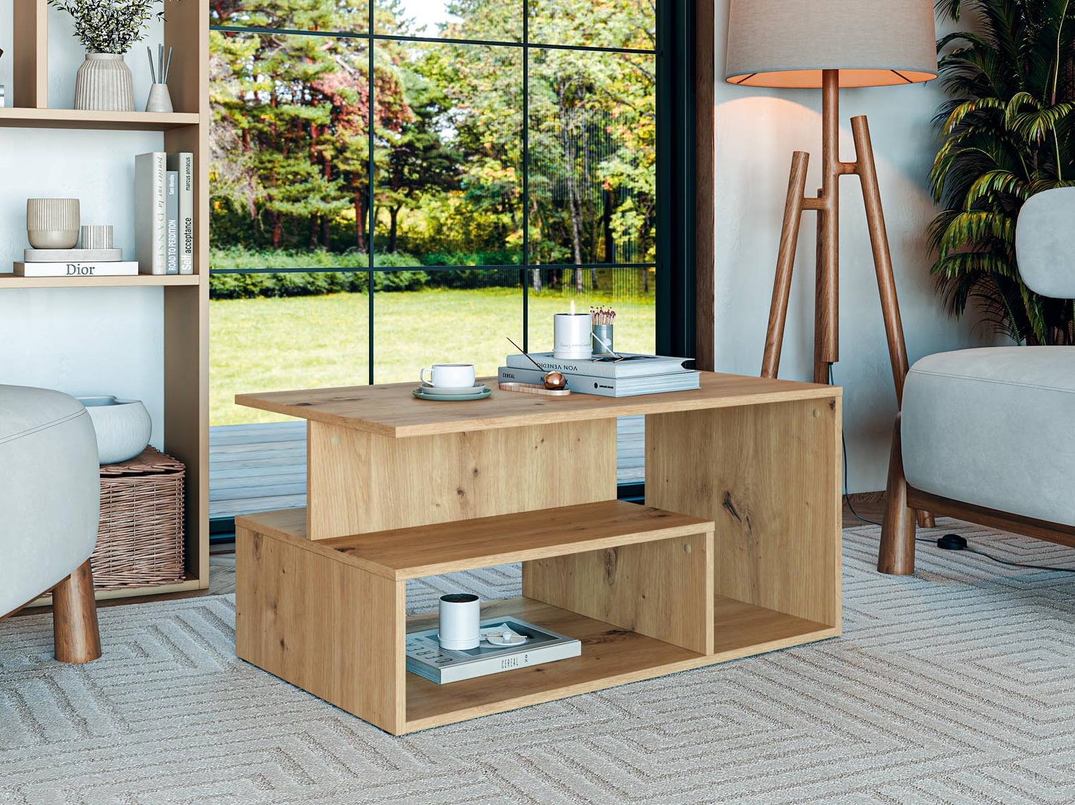 Table basse Houston 1991 (Chêne Artisan)