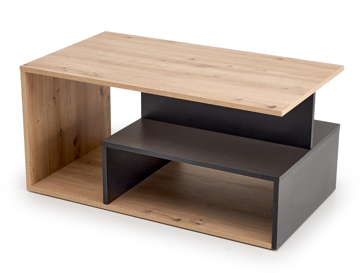 Table basse Houston 1991 (Noir + Chêne Artisan)
