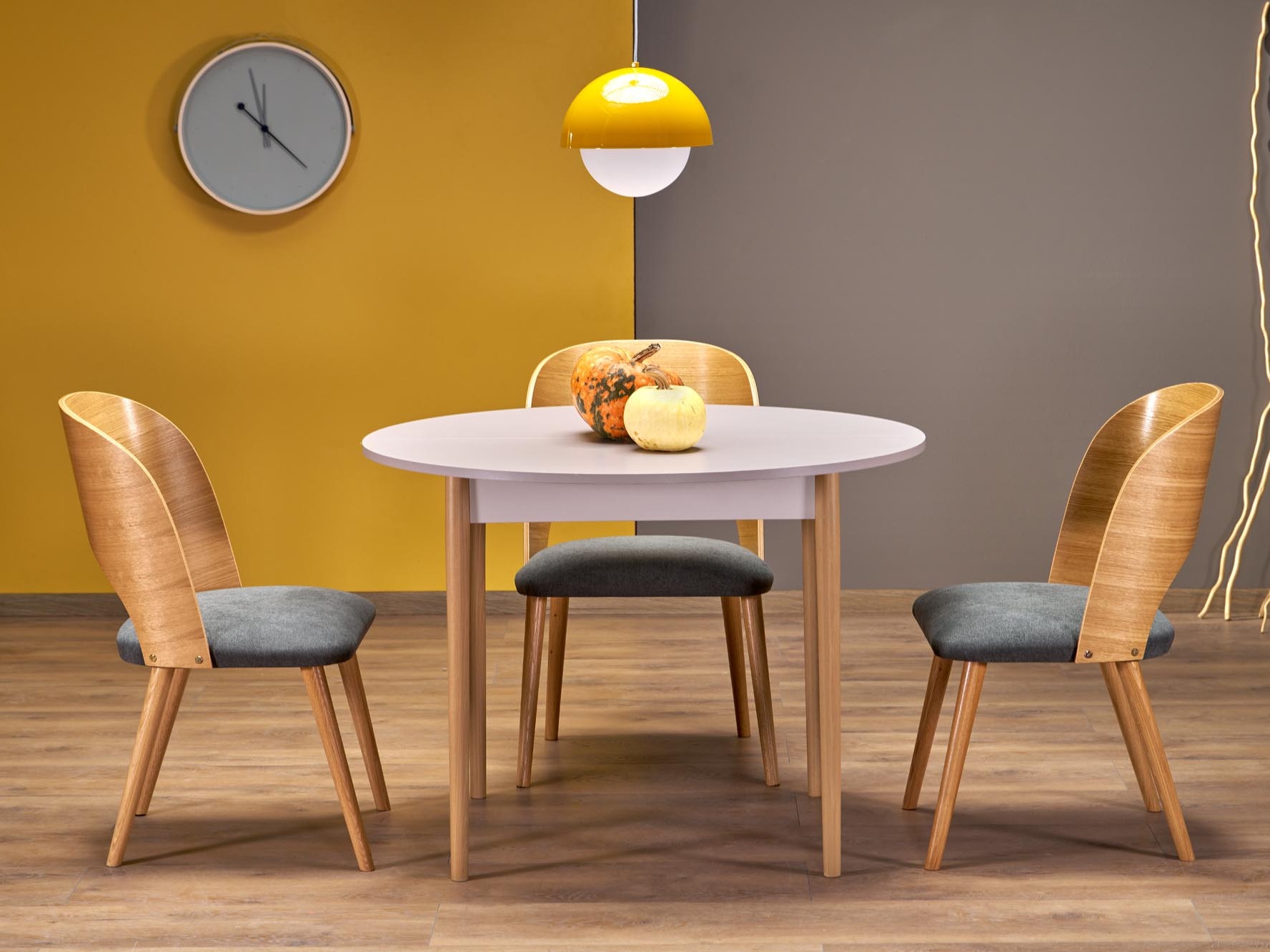 Table Houston 1990 (Clair bois + Cachemire)