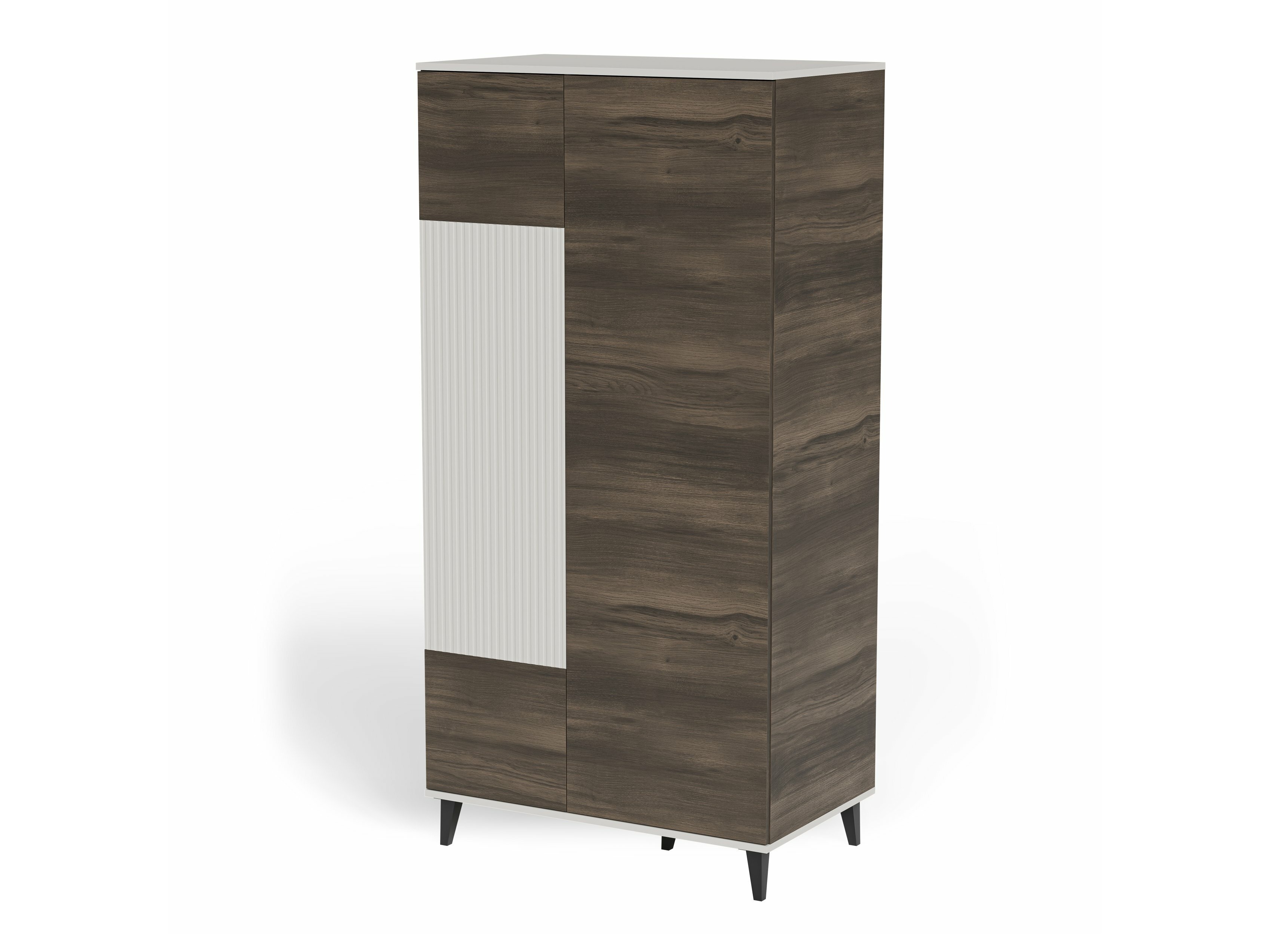 Armoire Luelia 113 (Noyer + Cachemire)