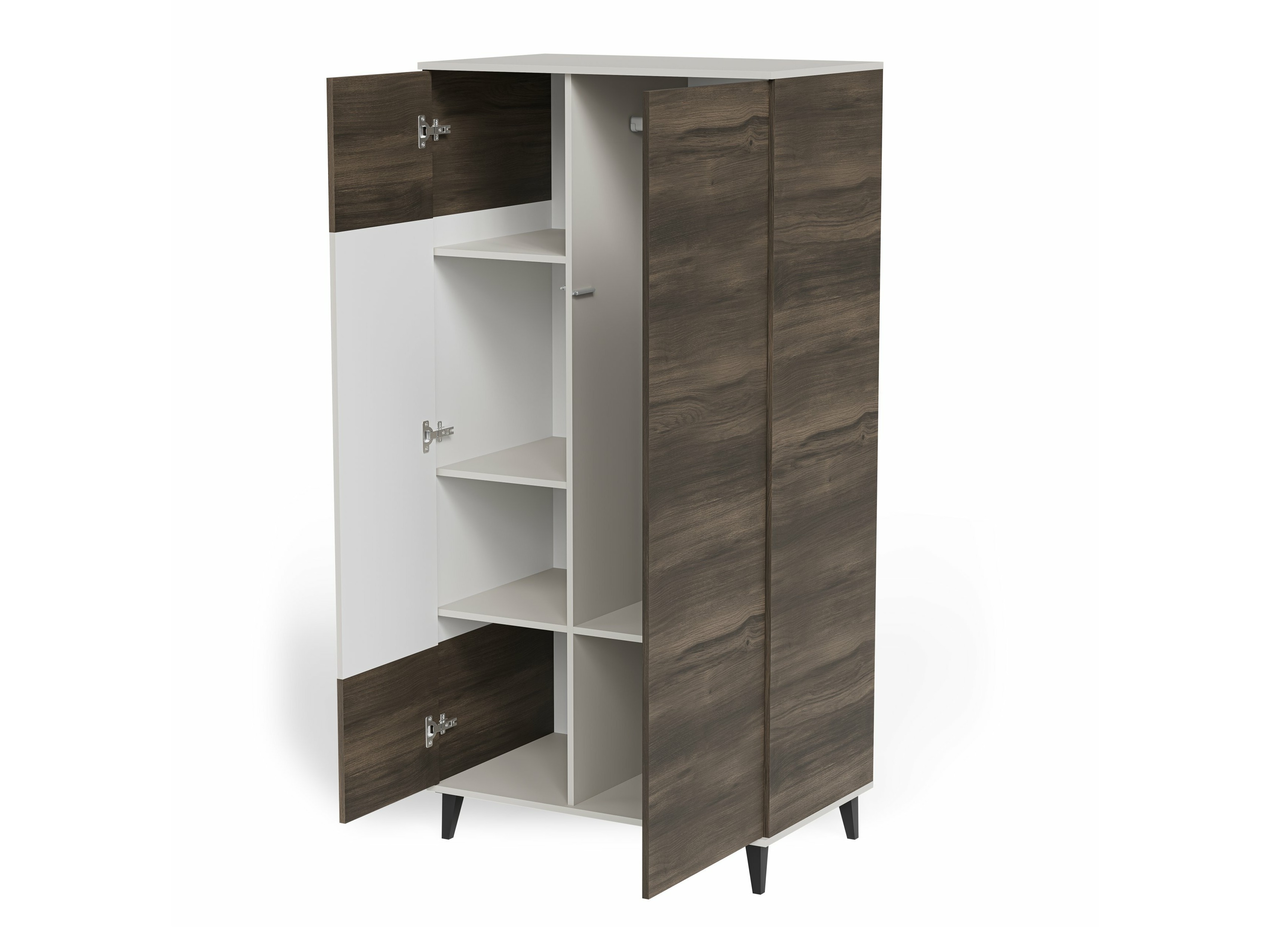 Armoire Luelia 113 (Noyer + Cachemire)