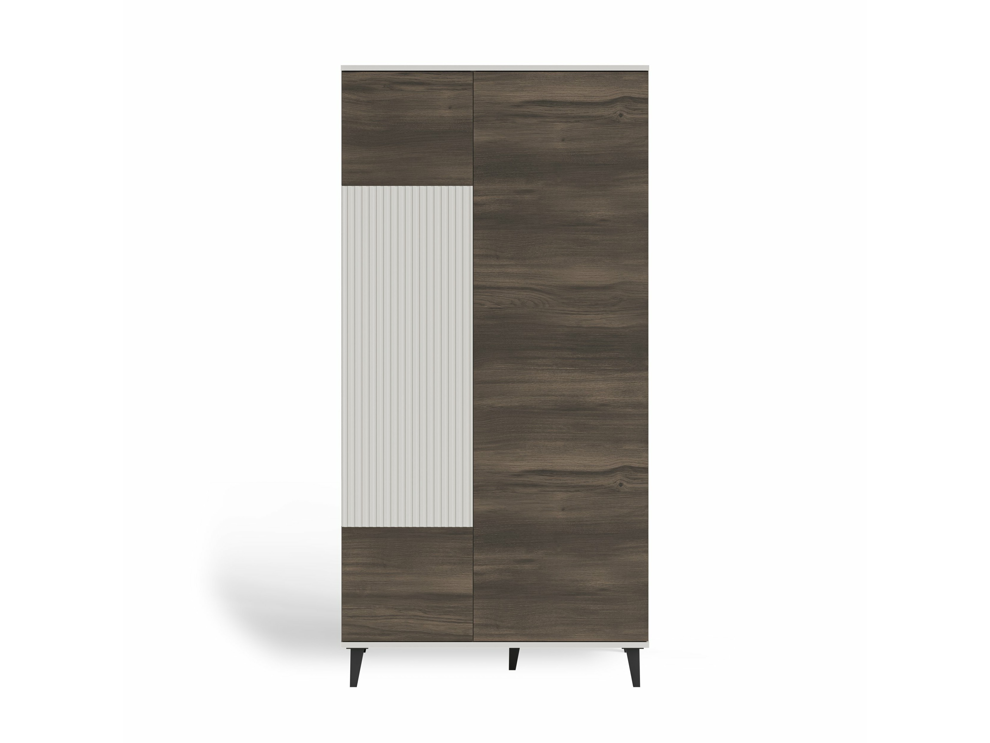 Armoire Luelia 113 (Noyer + Cachemire)