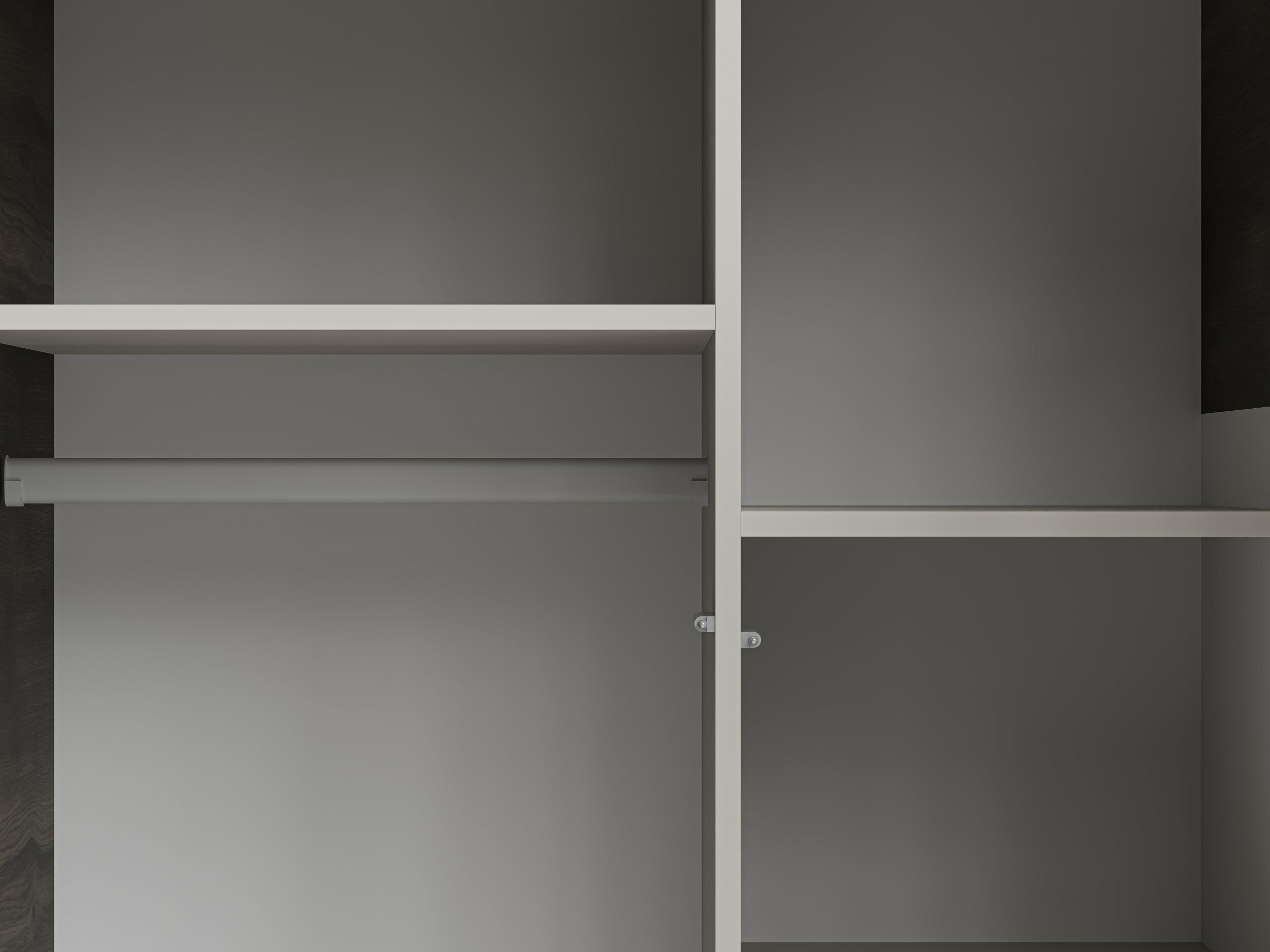 Armoire Luelia 113 (Noyer + Cachemire)