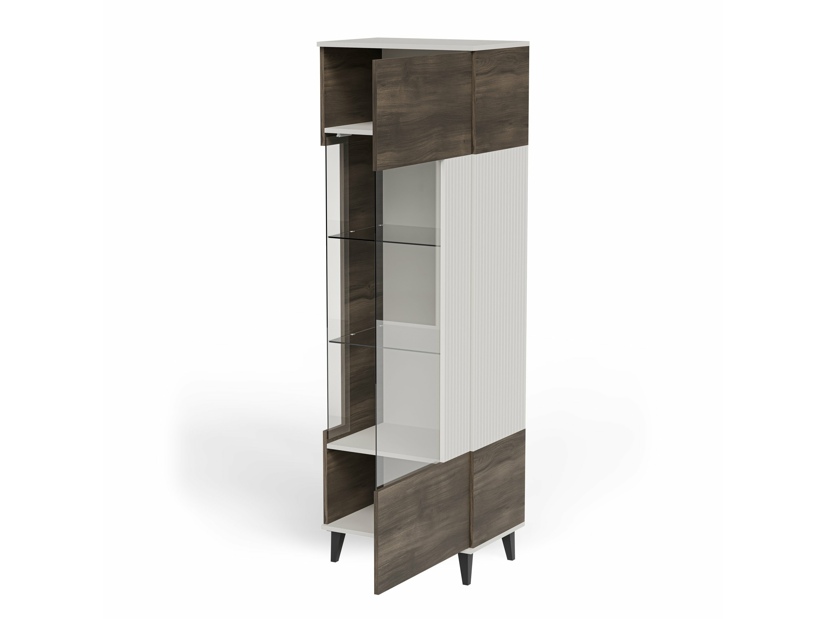 Ensemble de salon Luelia 107 (Noyer + Cachemire)