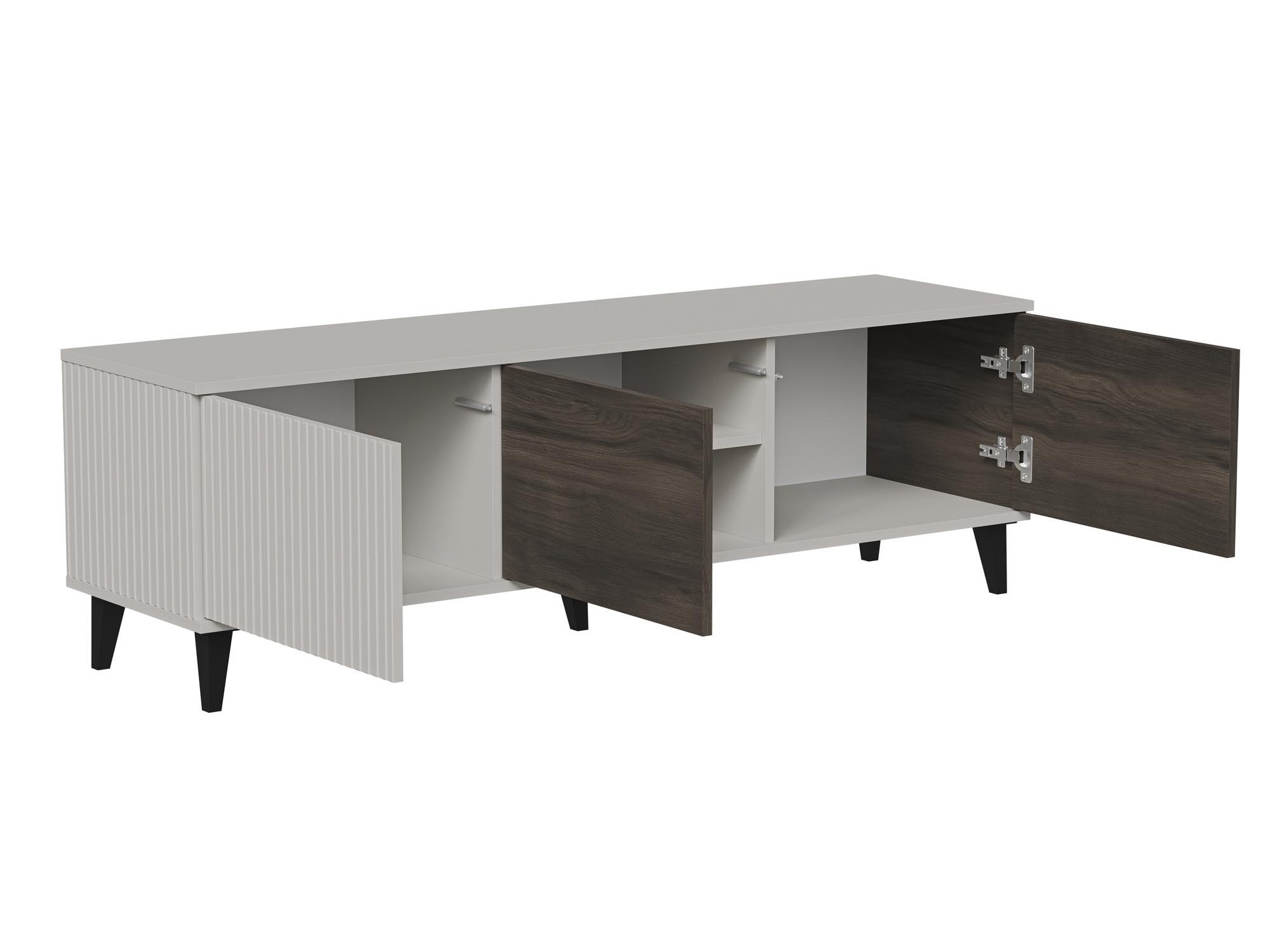 Ensemble de salon Luelia 107 (Noyer + Cachemire)