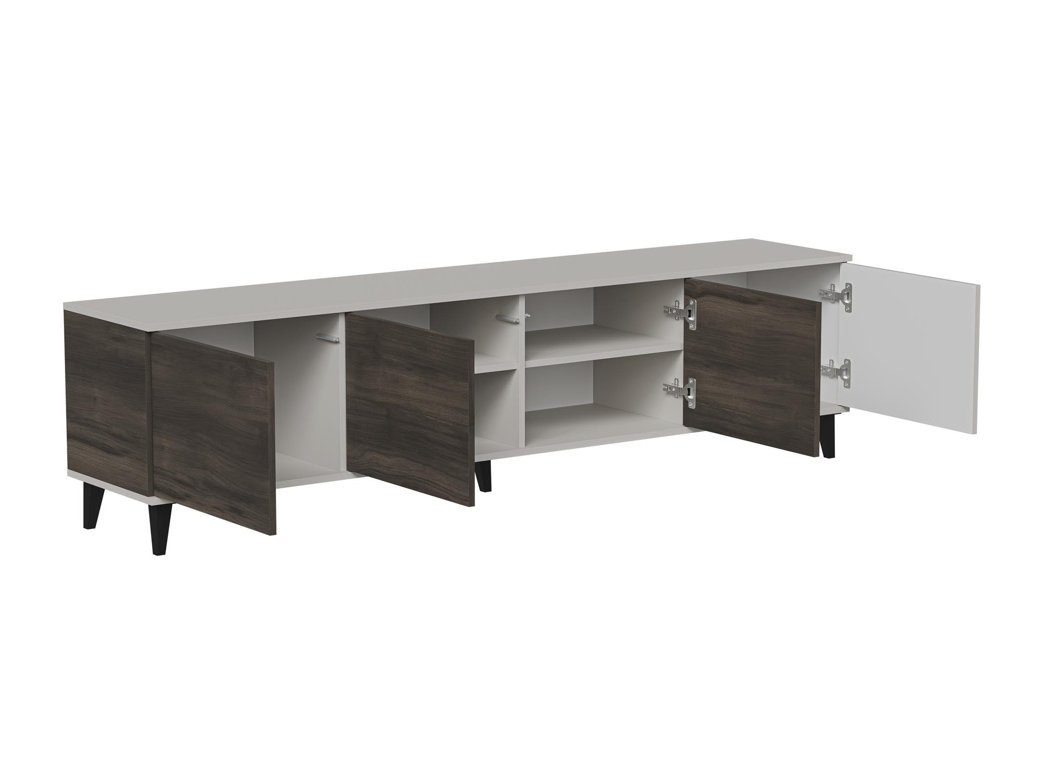 Meuble TV Luelia 114 (Noyer + Cachemire)