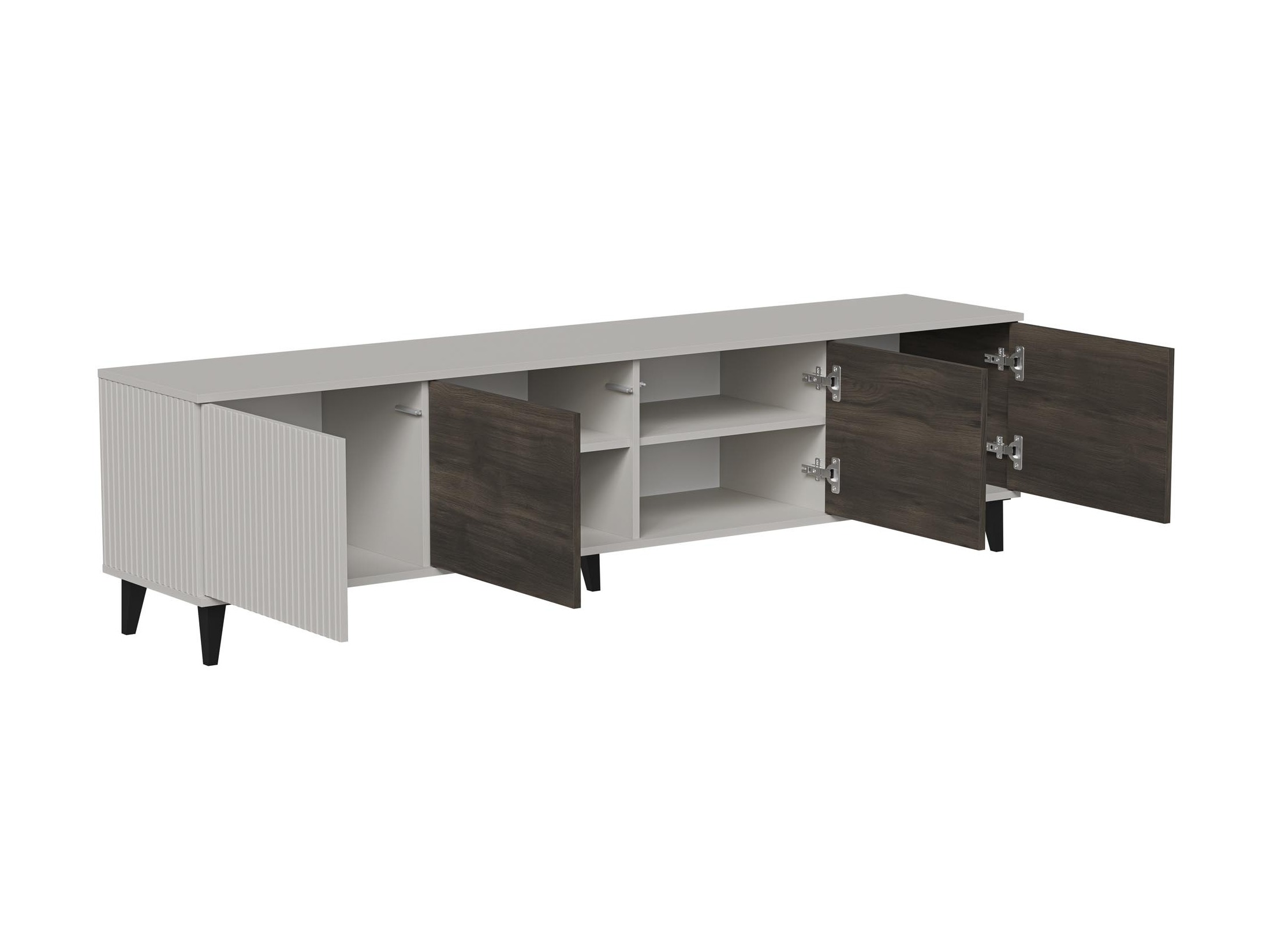 Meuble TV Luelia 114 (Noyer + Cachemire)