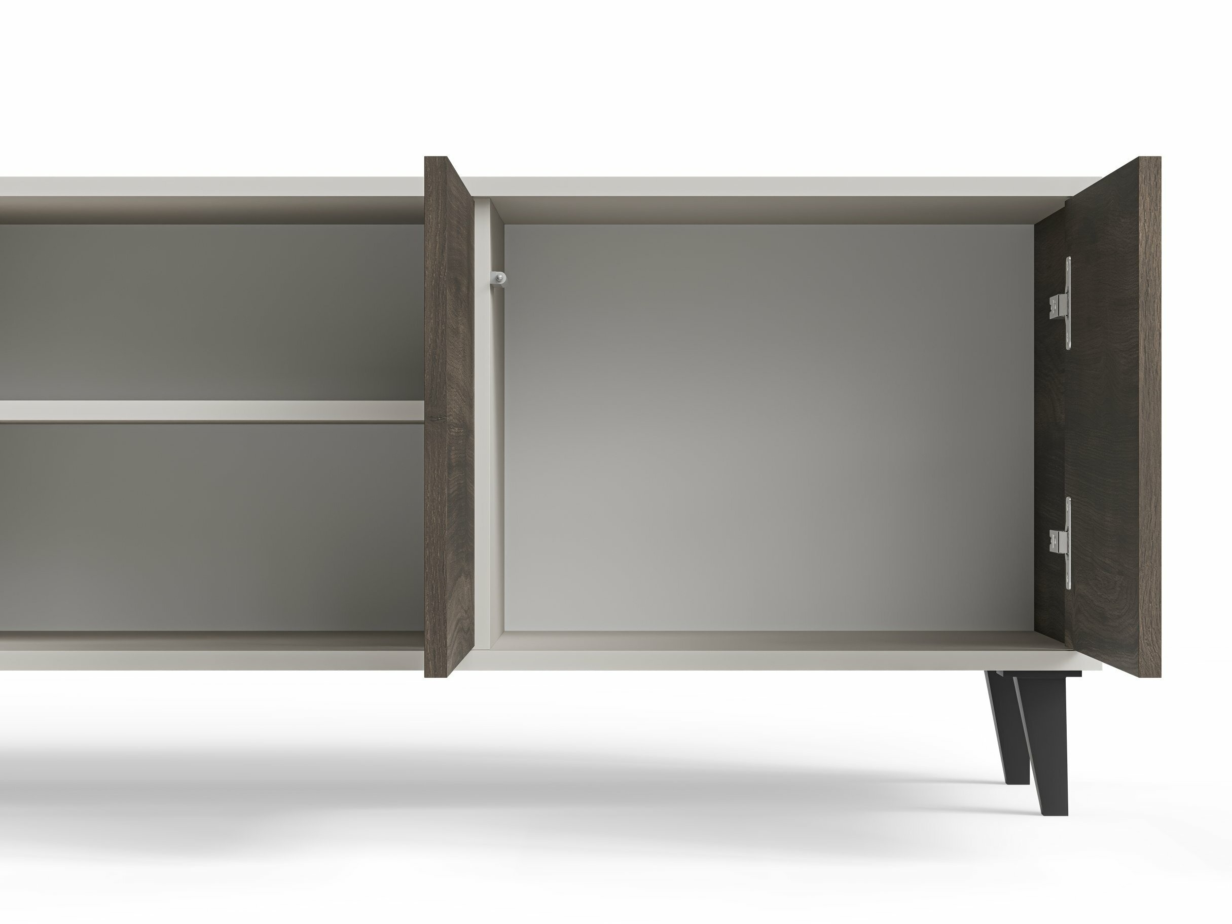 Meuble TV Luelia 114 (Noyer + Cachemire)