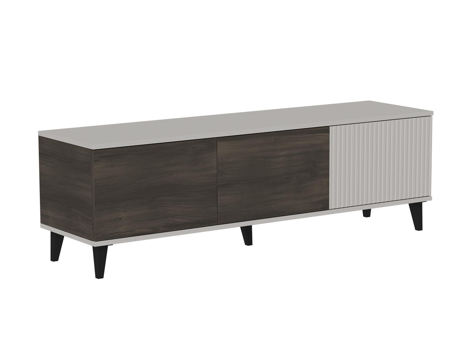 Meuble TV Luelia 115 (Noyer + Cachemire)