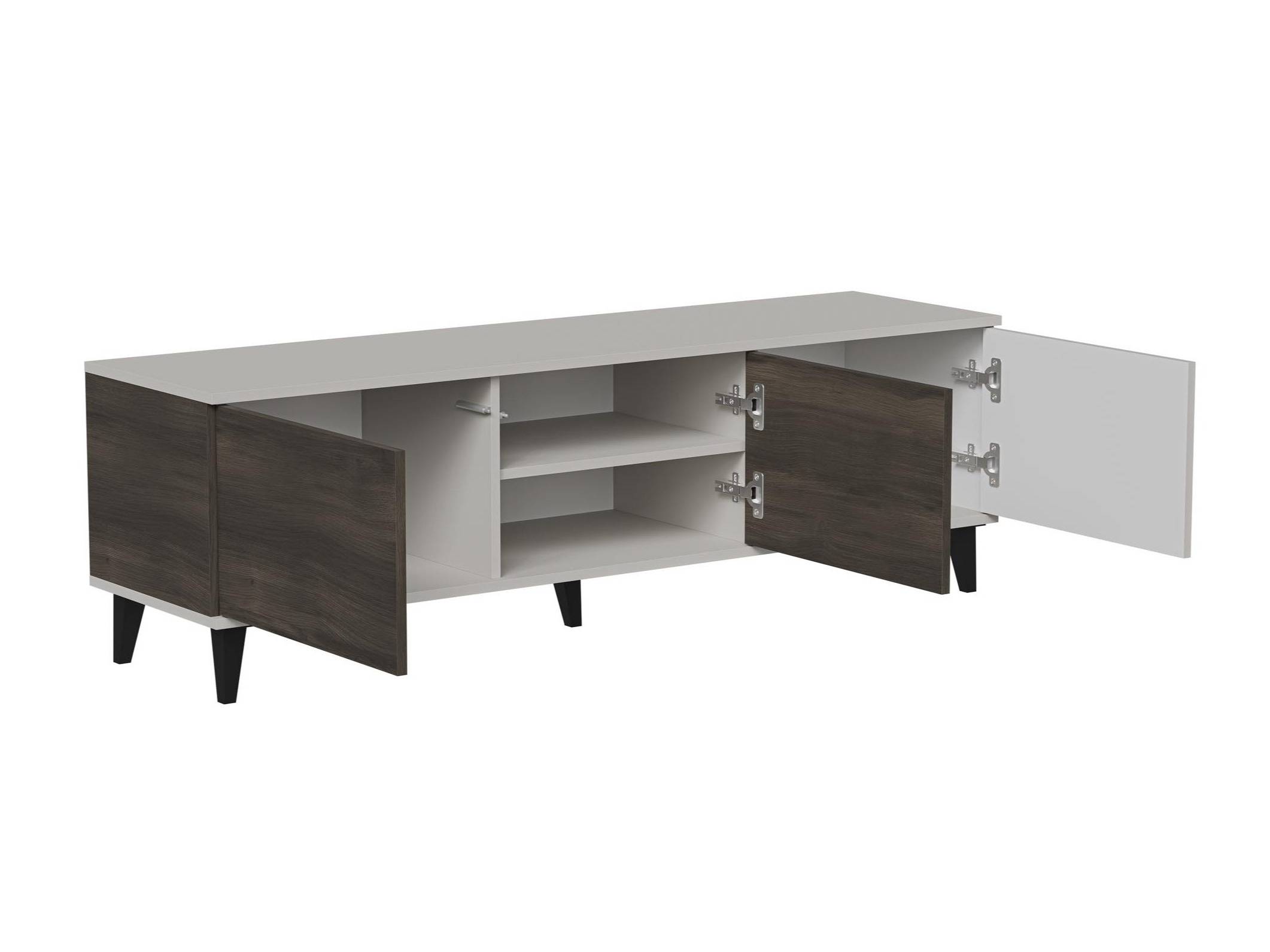 Meuble TV Luelia 115 (Noyer + Cachemire)