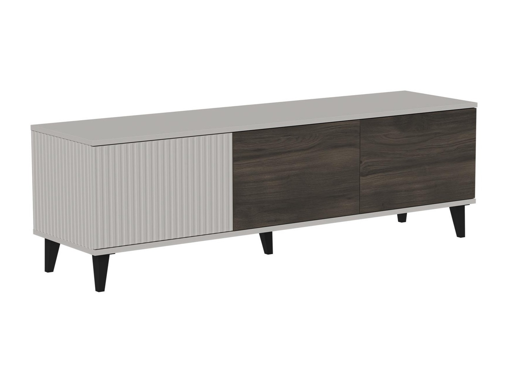 Meuble TV Luelia 115 (Noyer + Cachemire)