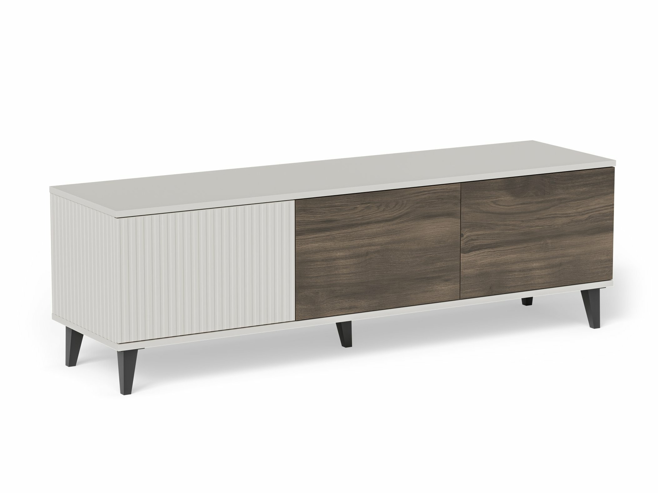 Meuble TV Luelia 116 (Noyer + Cachemire)