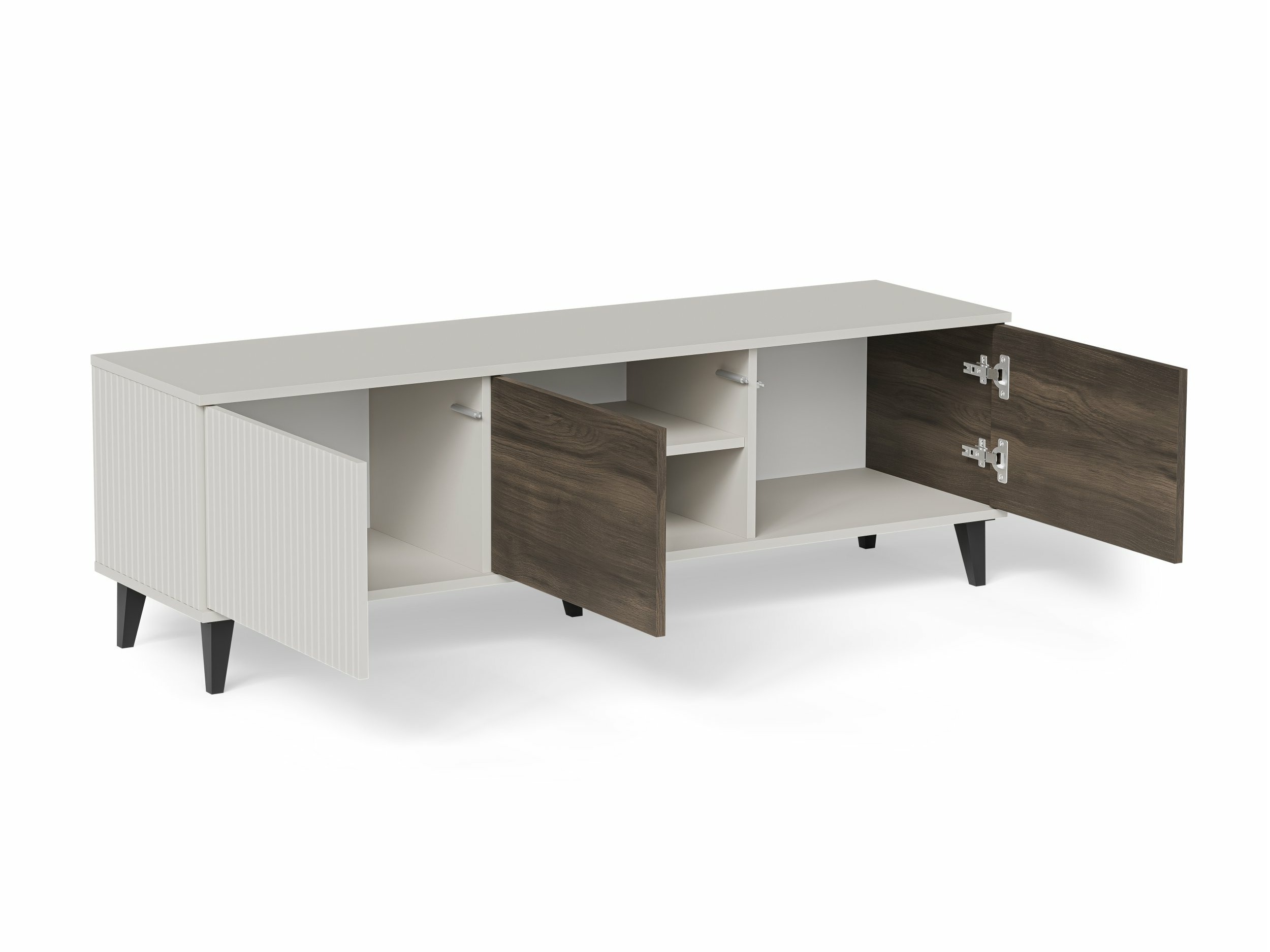 Meuble TV Luelia 116 (Noyer + Cachemire)
