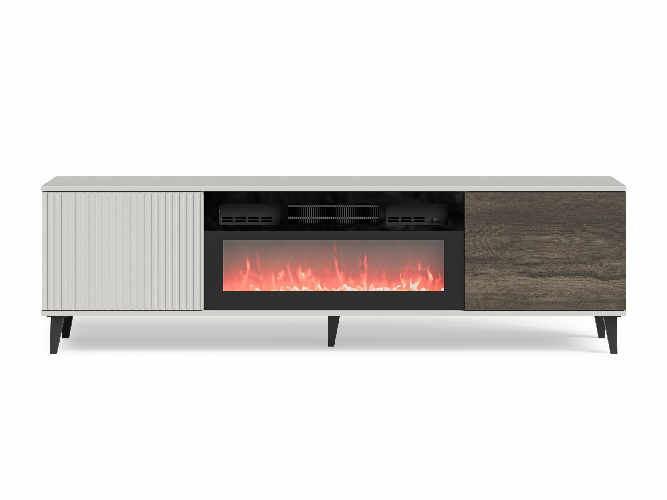 Meuble TV Luelia 121 (Noyer + Cachemire)