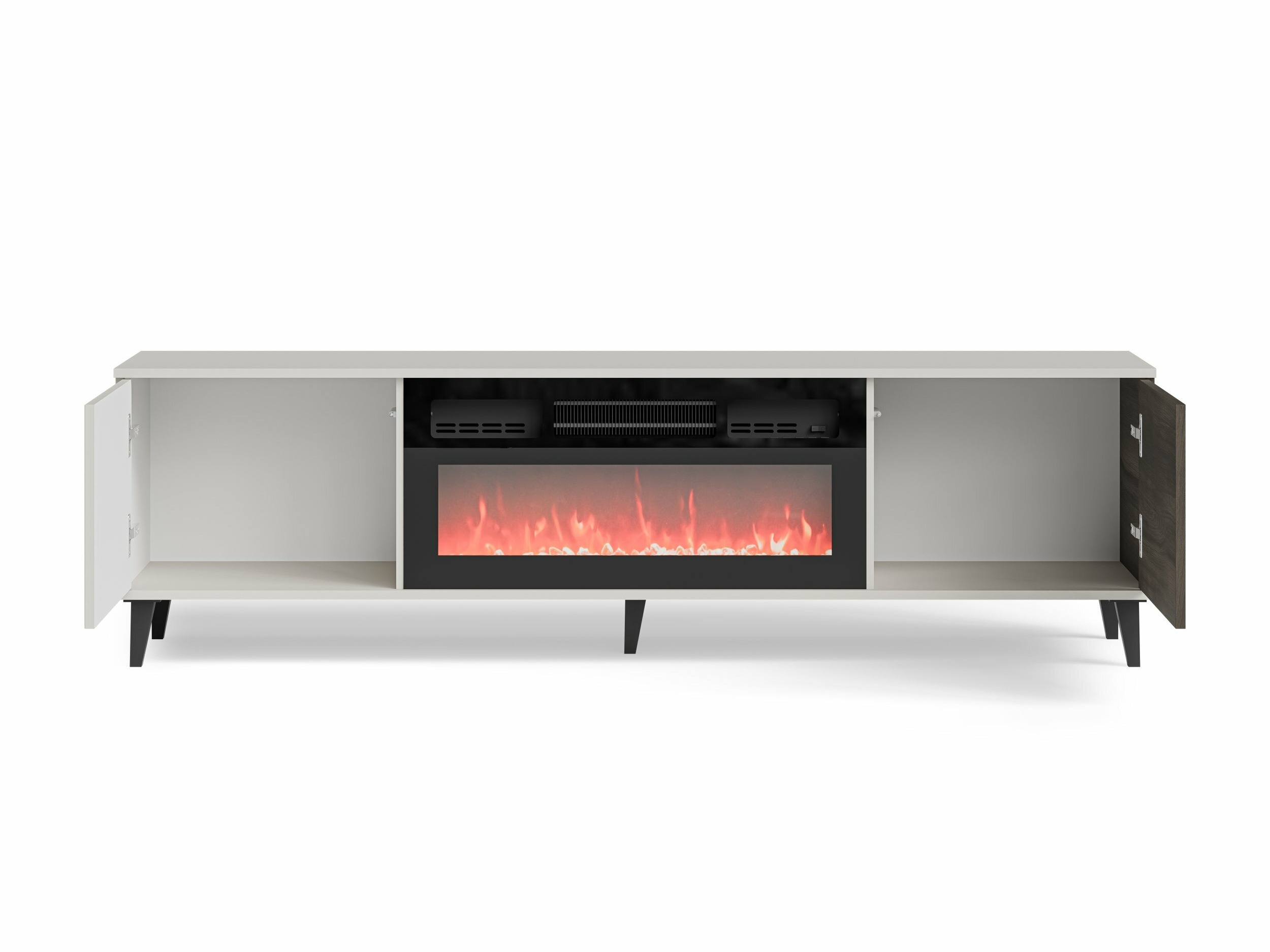 Meuble TV Luelia 121 (Noyer + Cachemire)