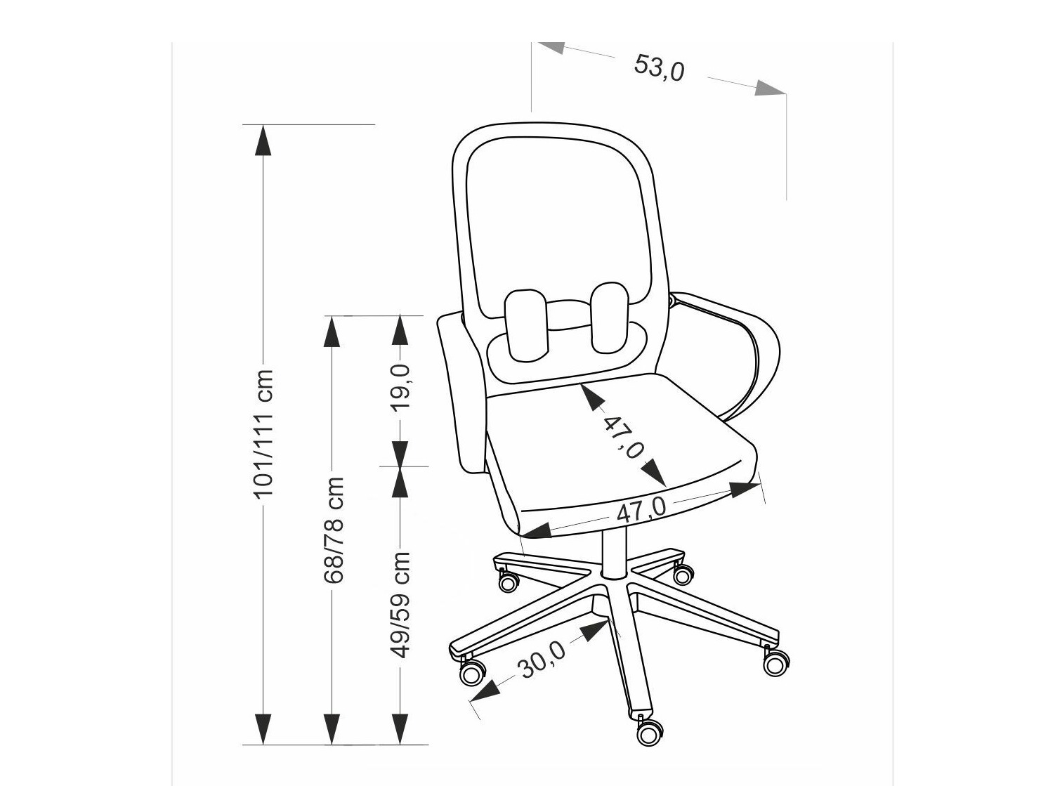 Chaise de bureau Houston 1999