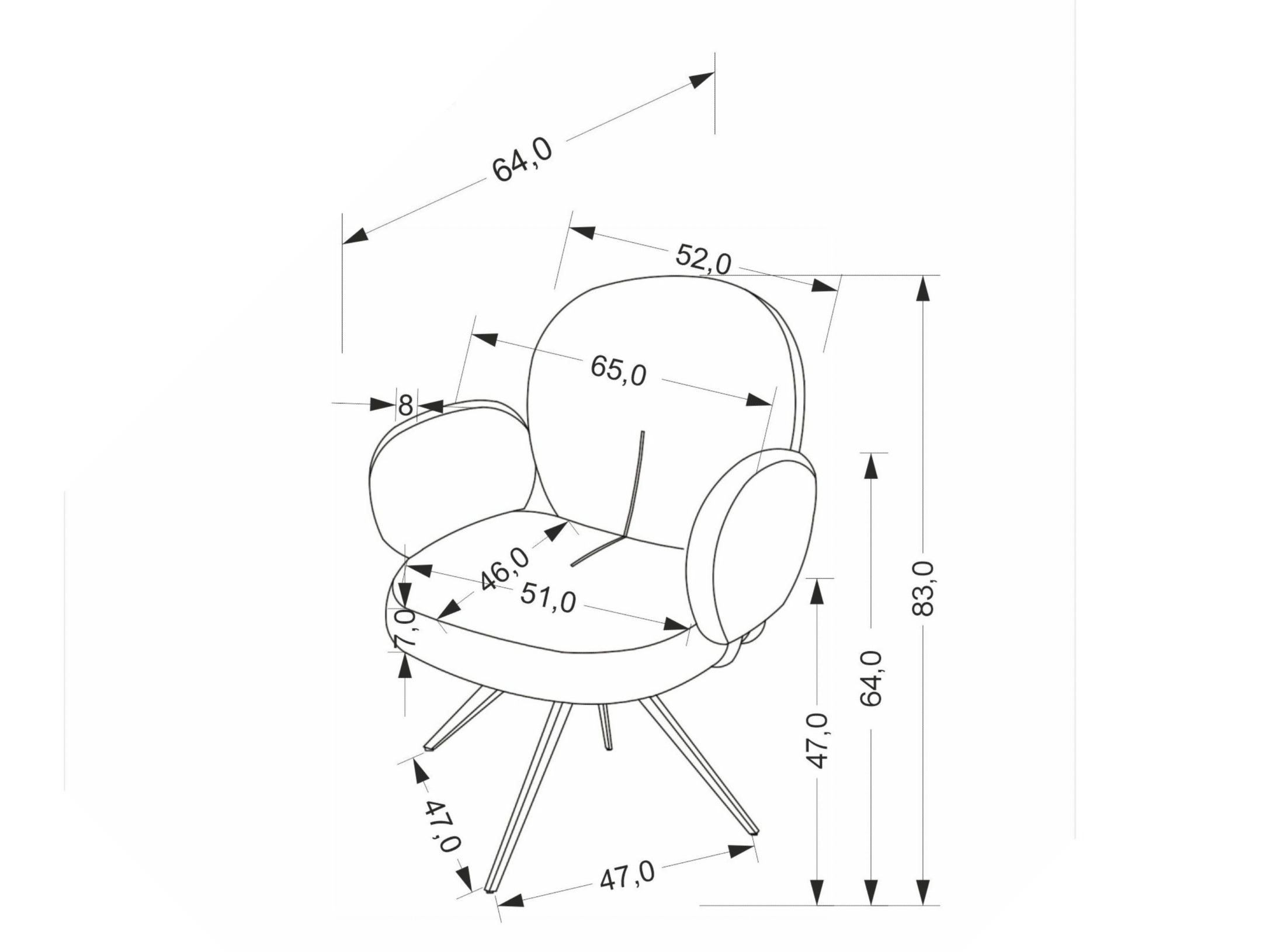 Chaise Houston 1998 (Cannelle)