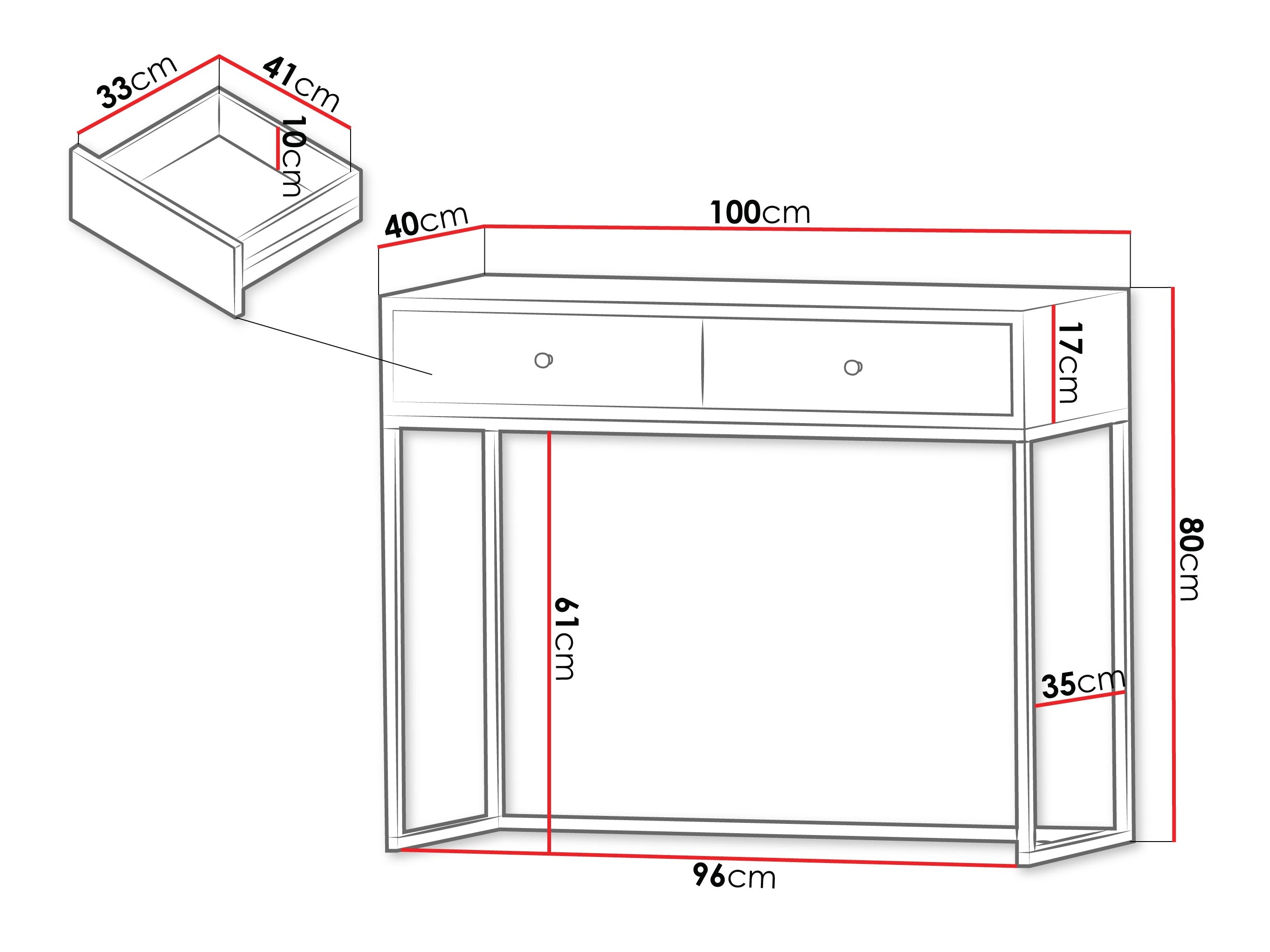Console Comfivo Modestia (Blanc)