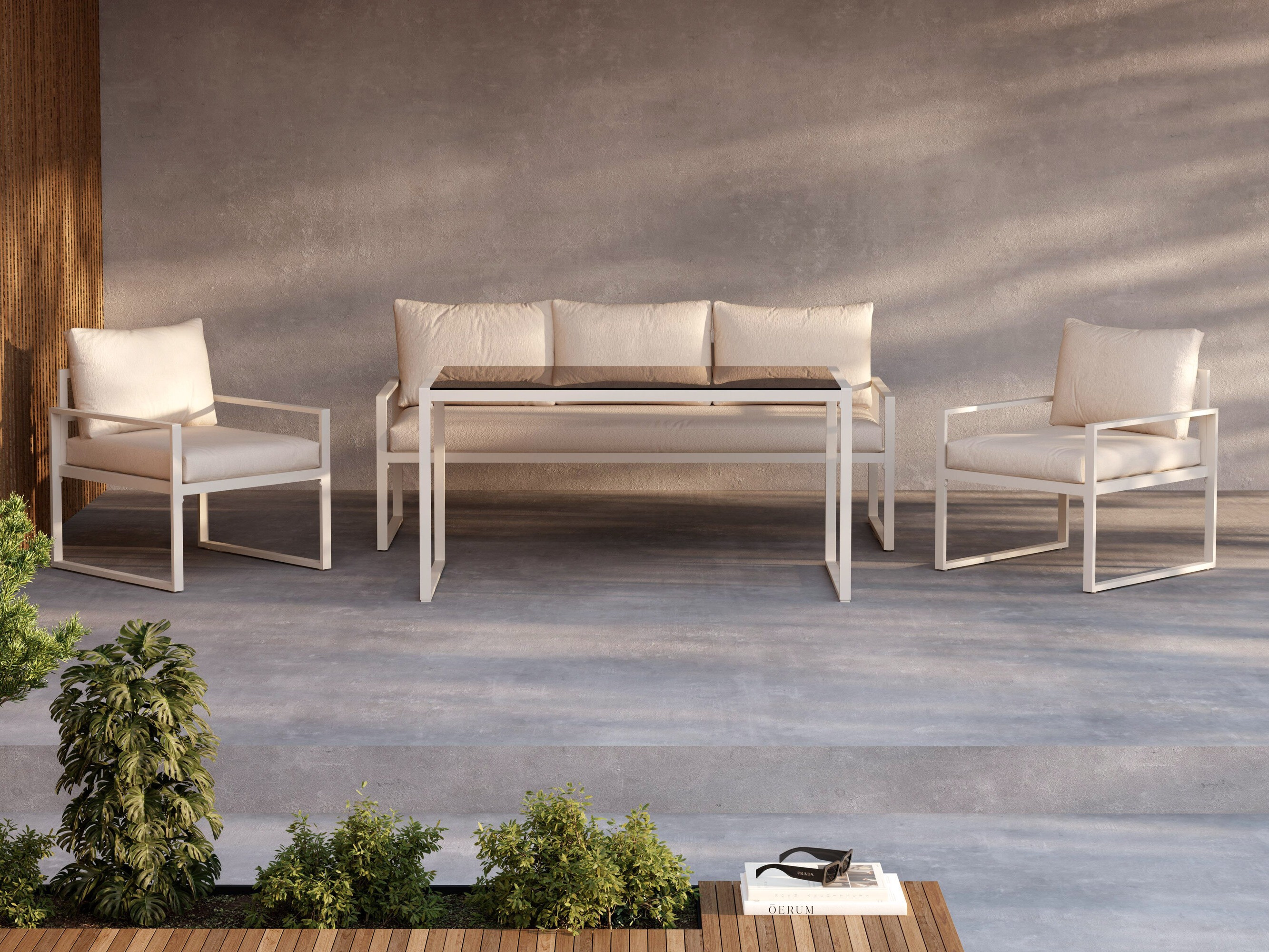 Ensemble de mobilier de jardin Dallas 4733 (Beige)