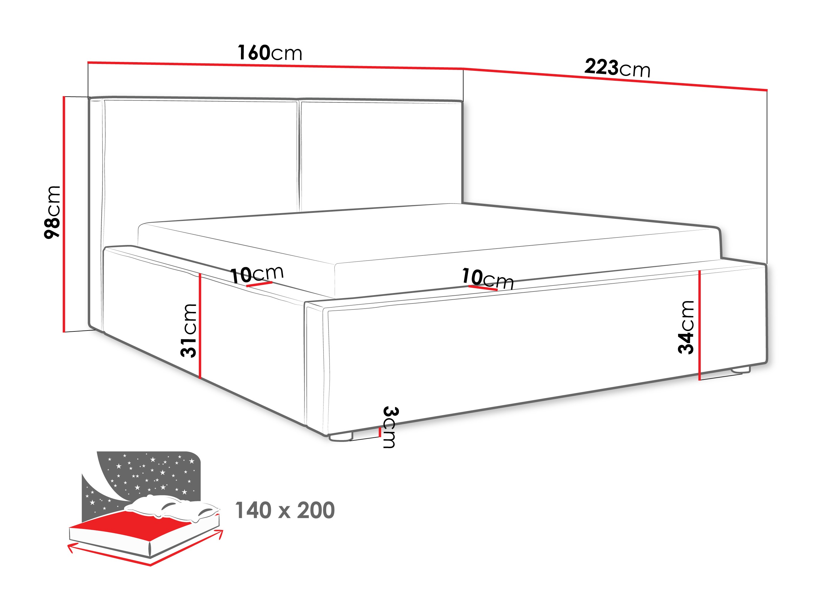 Lit TrendyNest Pelagia (Coral 55)