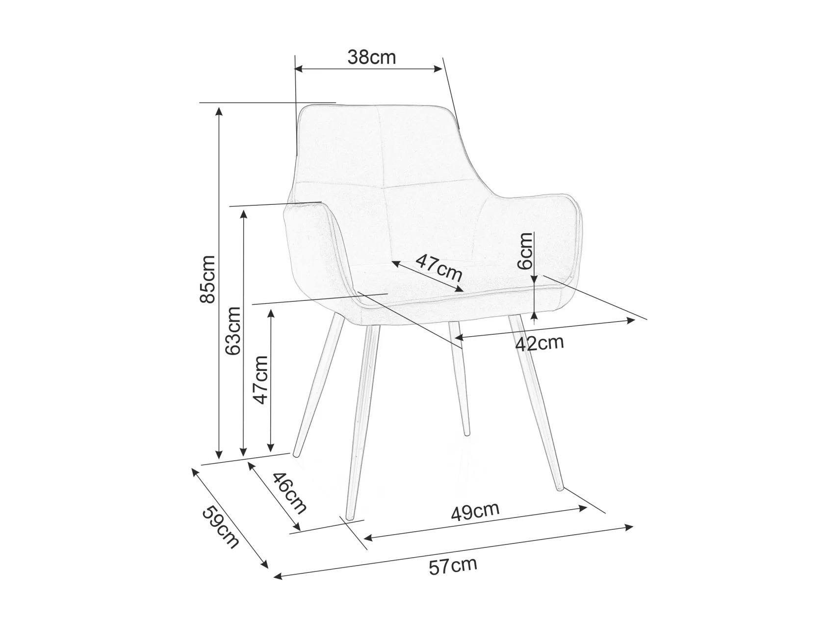 Chaise Detroit 812 (Vert)