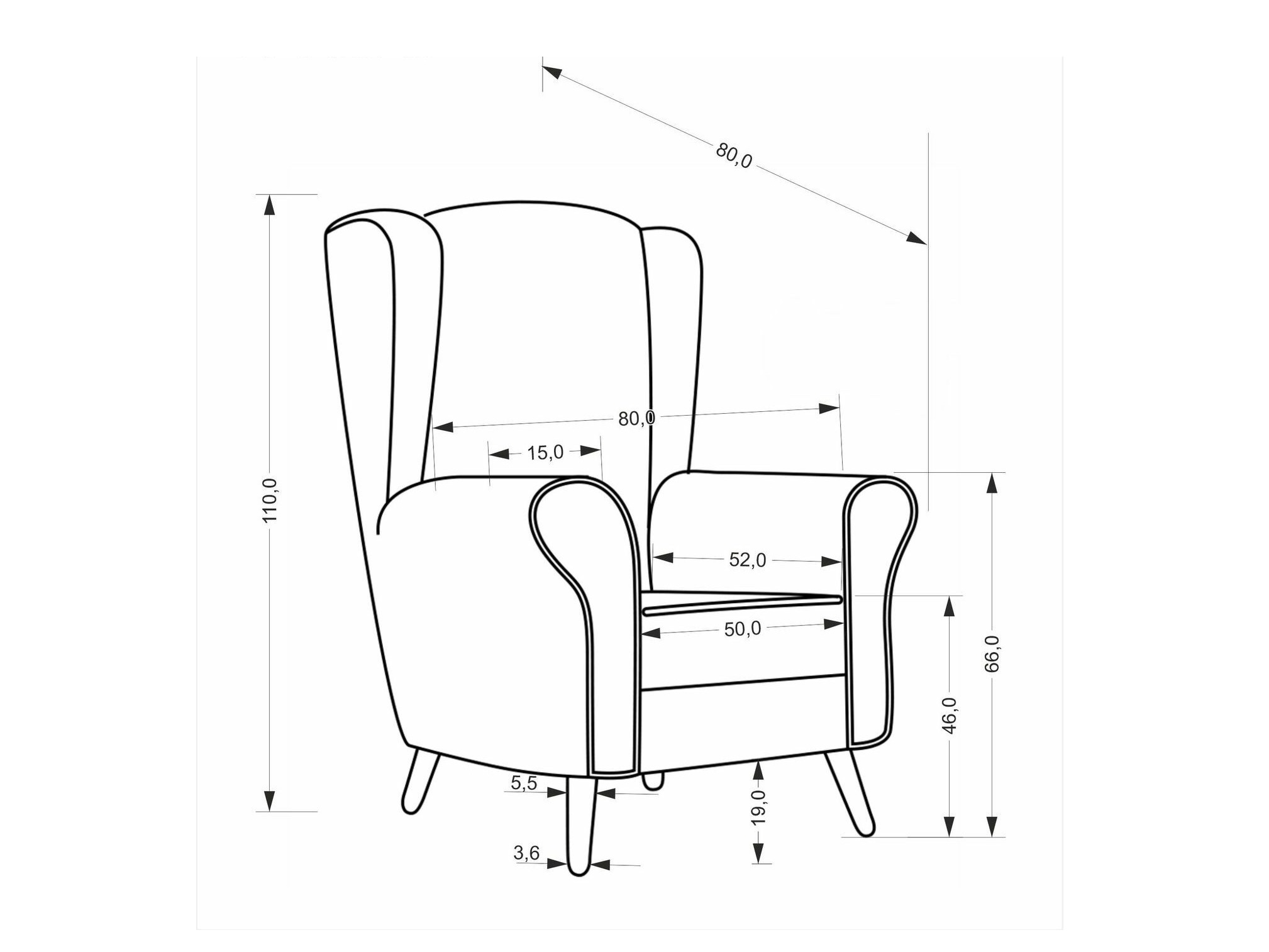 Fauteuil Houston 1929 (Beige)