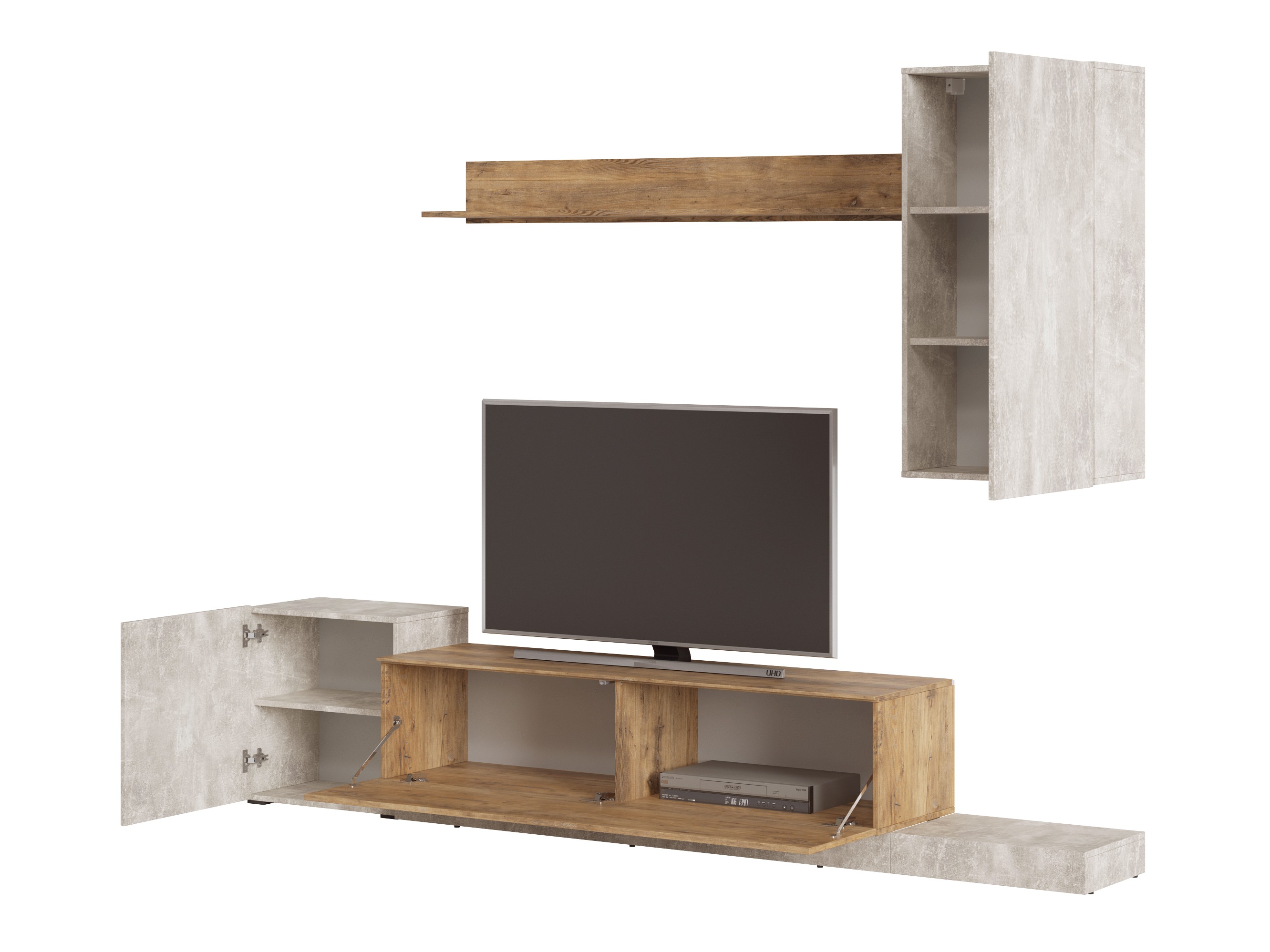 Ensemble de salon Ontario 158 (Gris clair + Châtaigne)