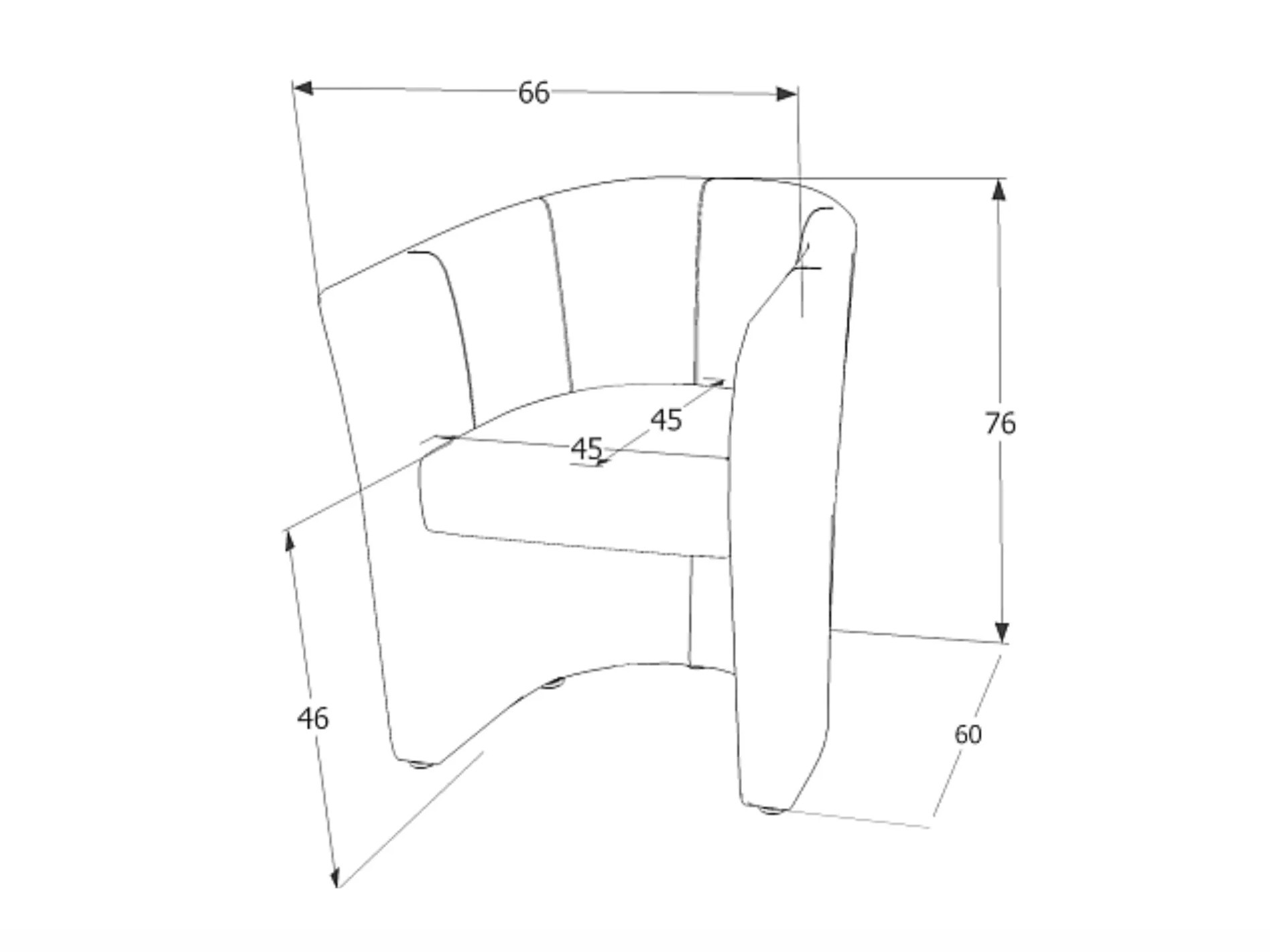 Fauteuil Detroit 854 (Rouge)