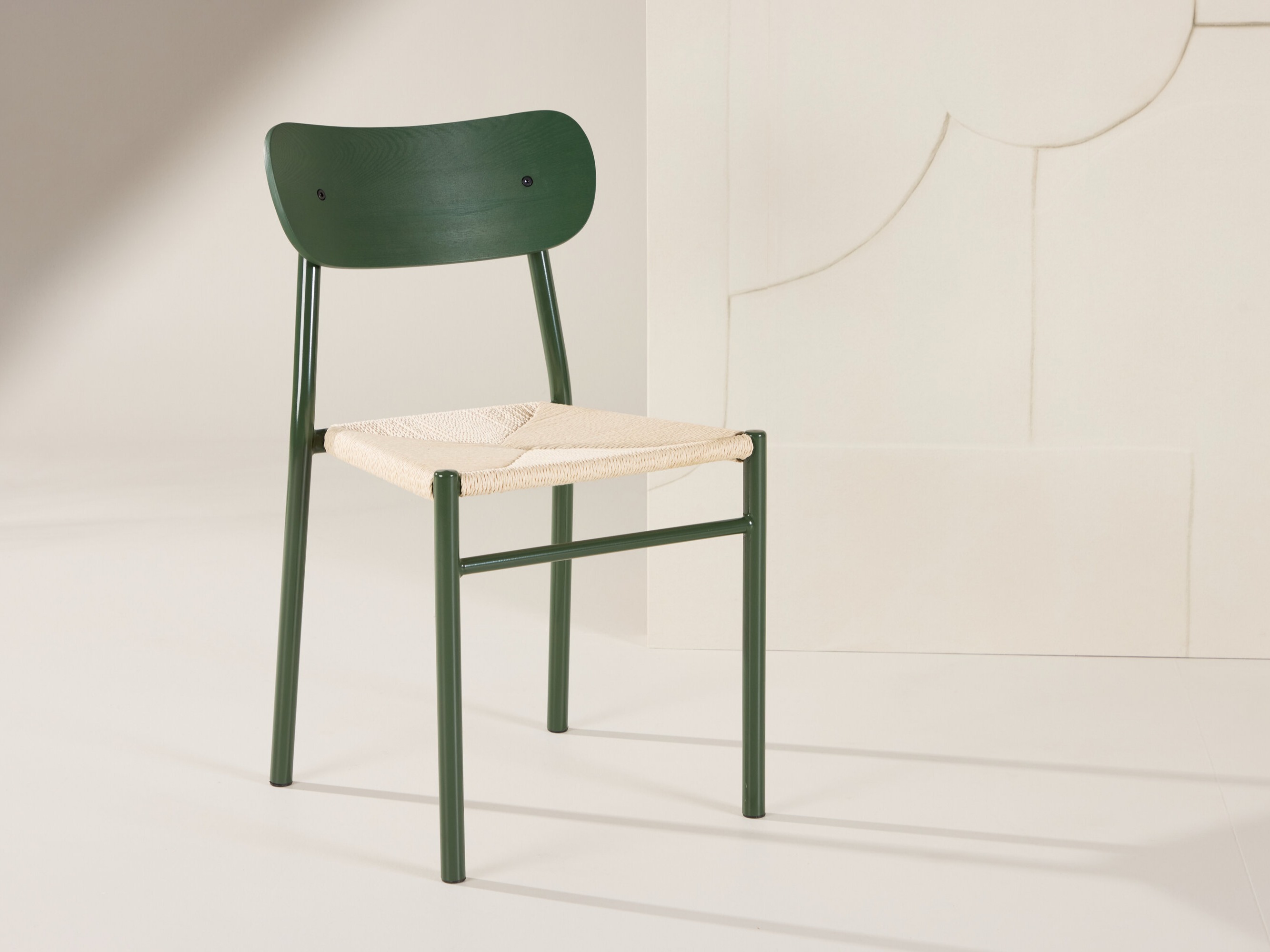 Chaise Dallas 254 (Vert + Beige)